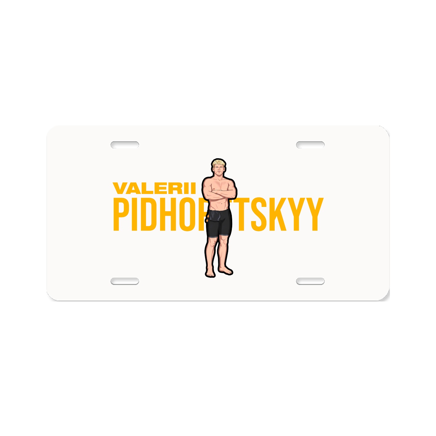 License Plate — Player Name in Classic