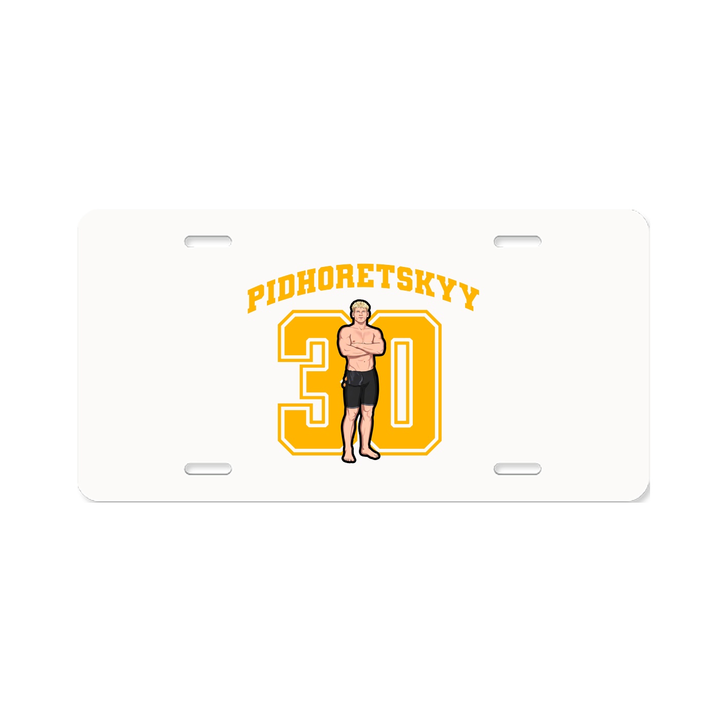 License Plate — Number in Classic