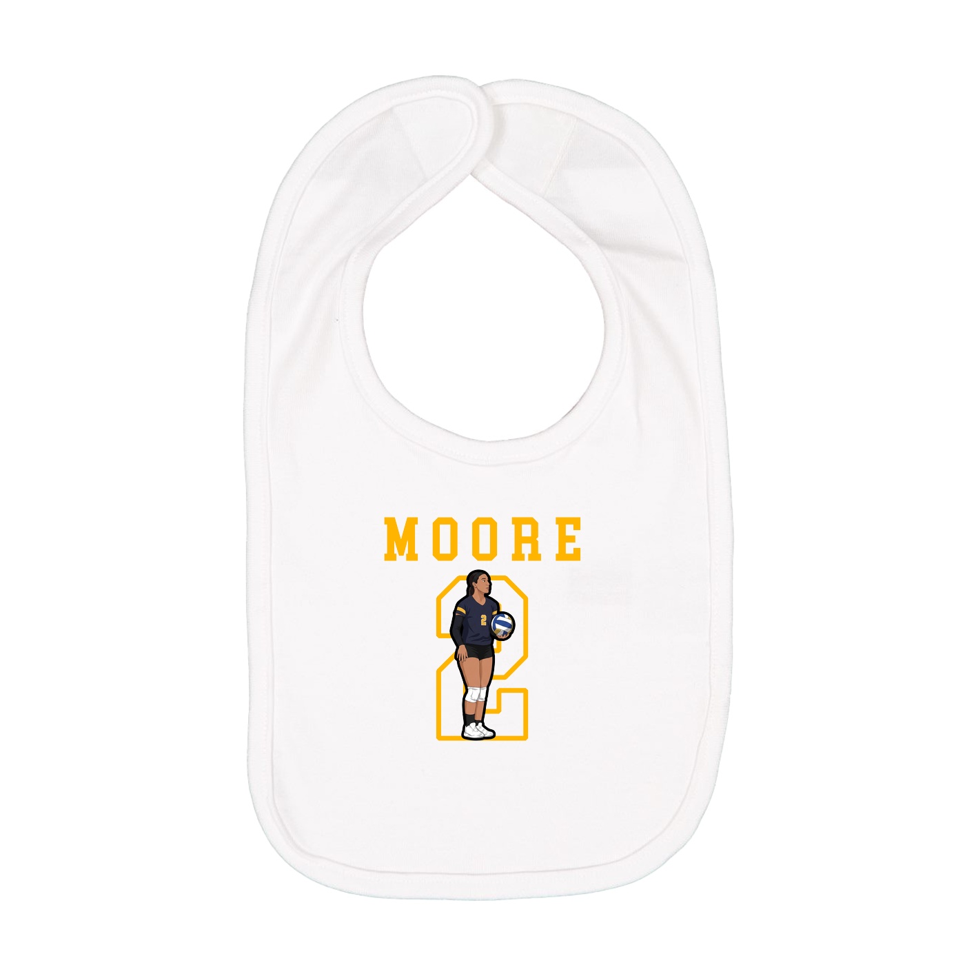 Infant Bib — Shirsey in White