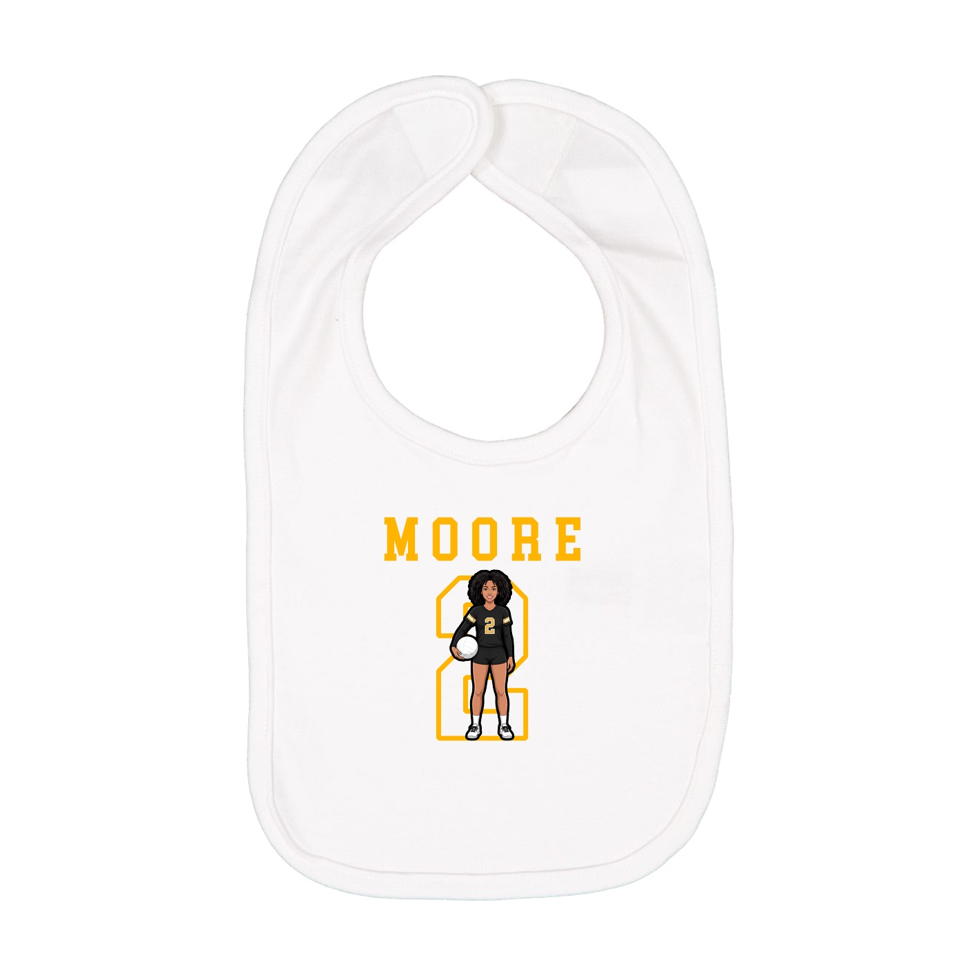 Infant Bib — Shirsey in White