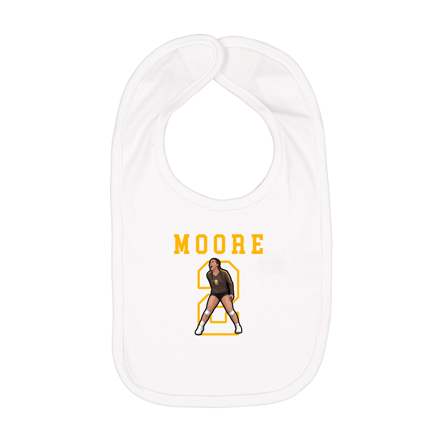 Infant Bib — Shirsey in White