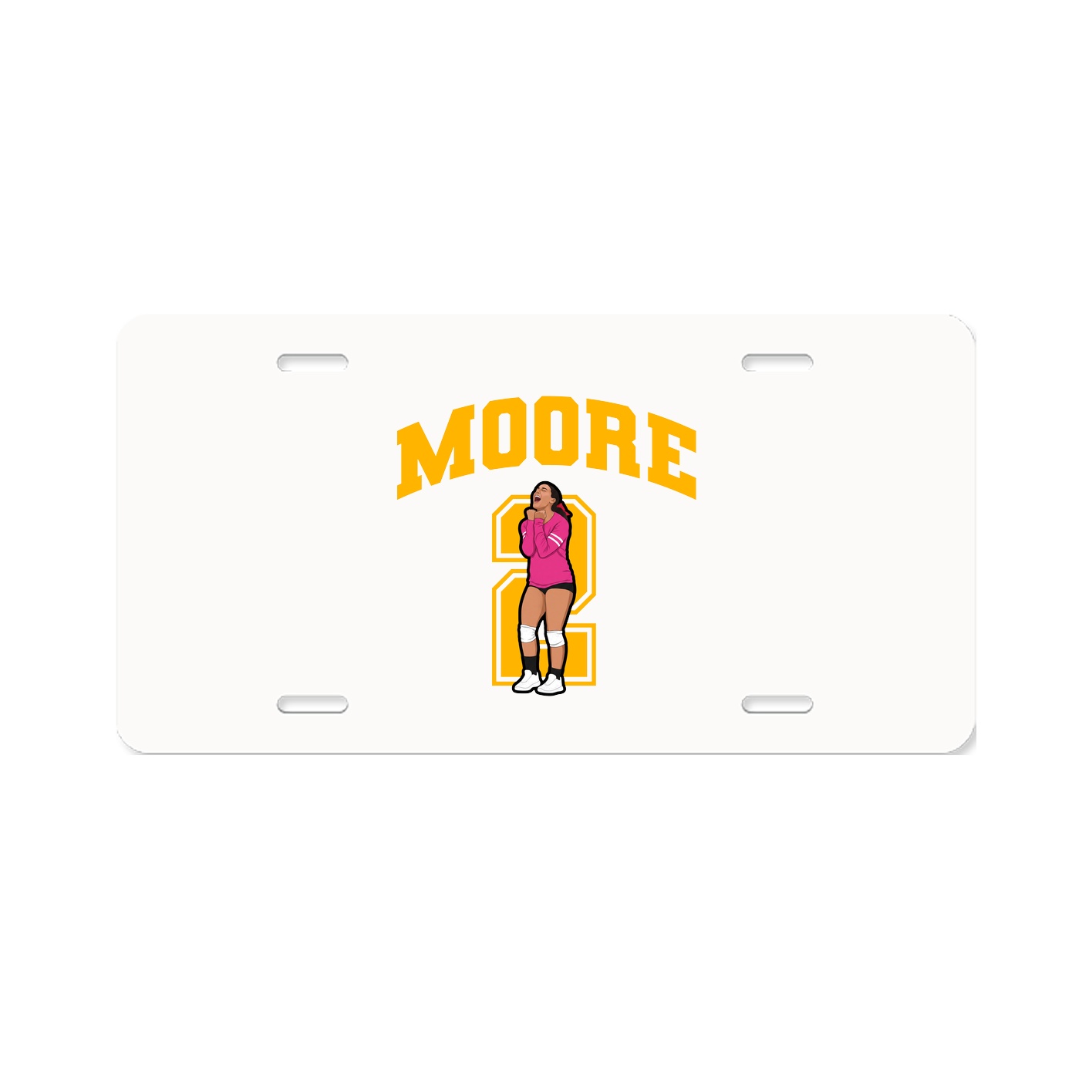 License Plate — Number in Classic