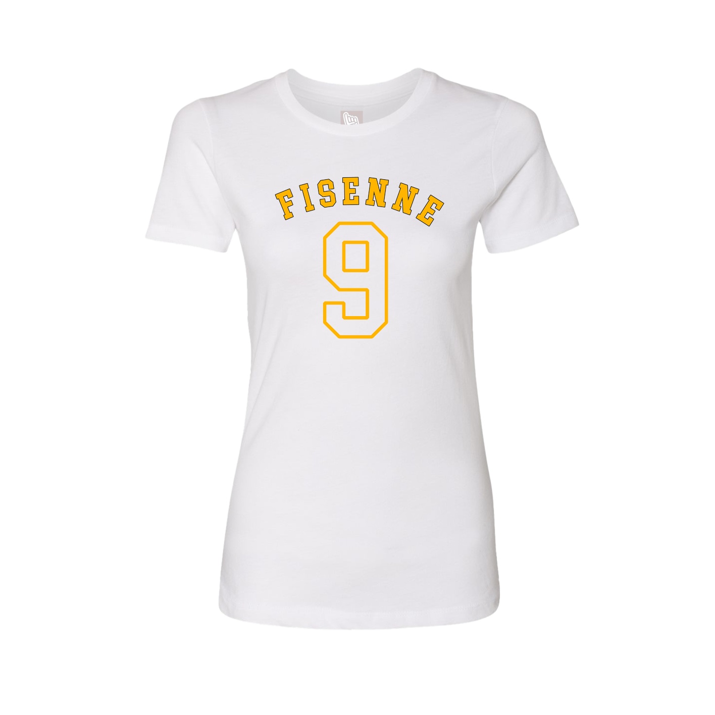 Fitted Women's Tee — Shirsey Arch in White