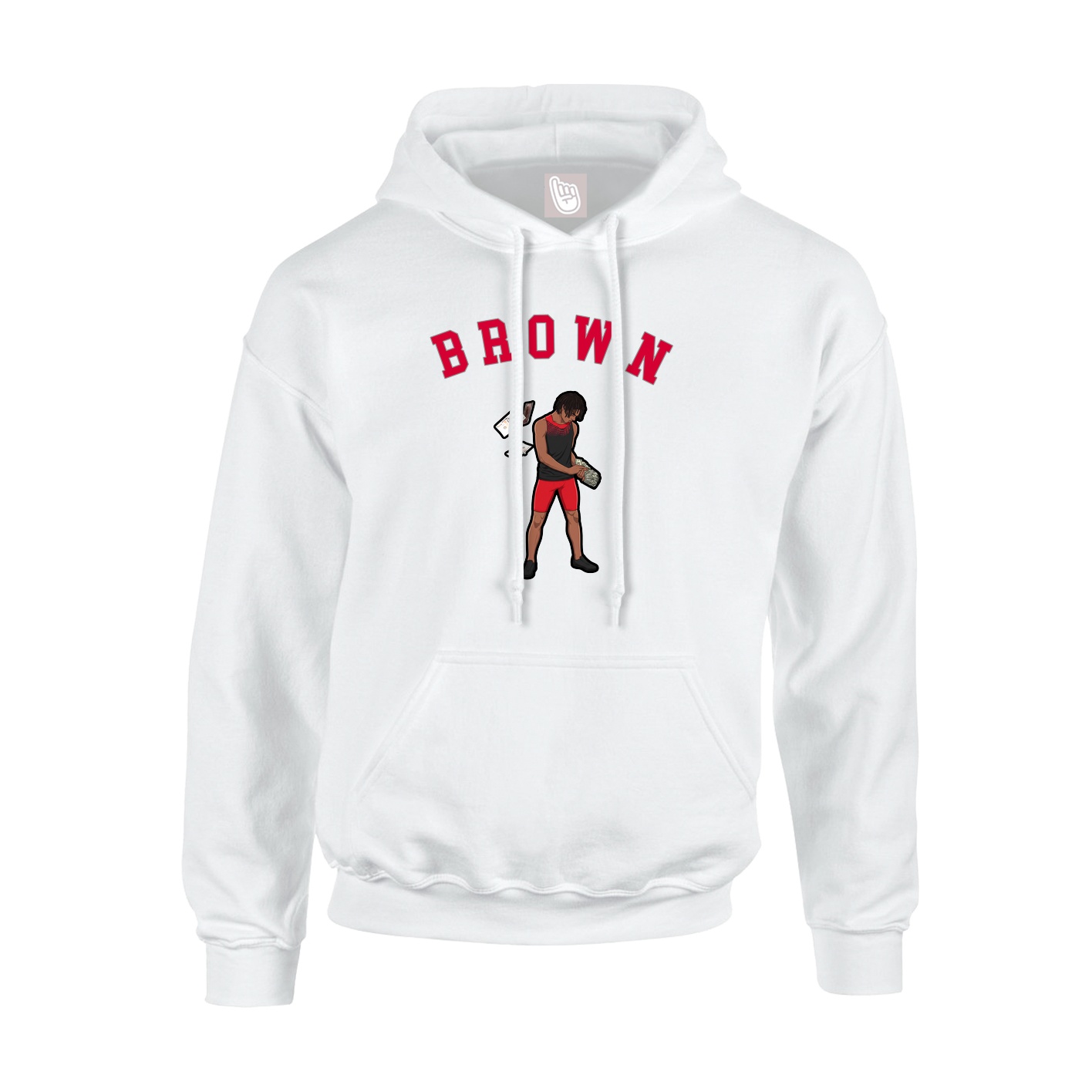 Youth Hoodie — Shirsey Arch in White