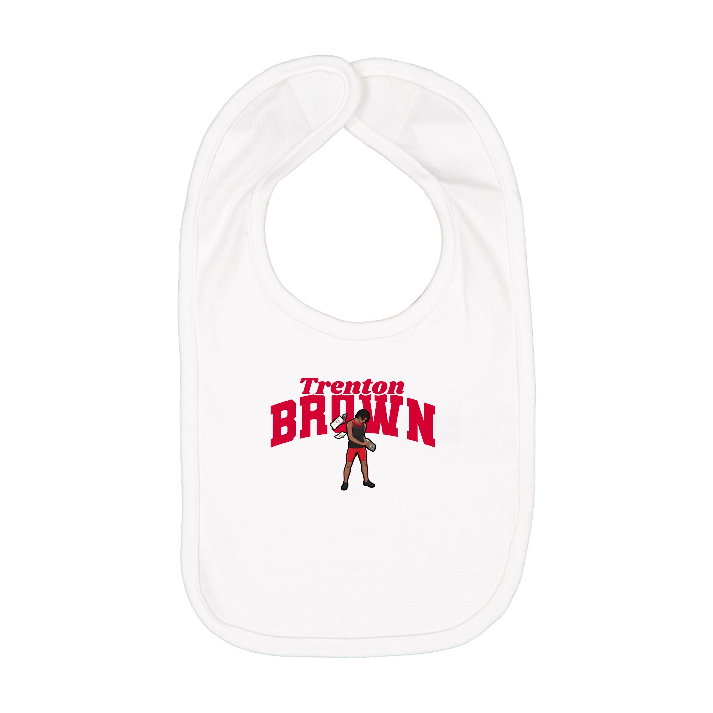 Infant Bib — Signature Arch in White