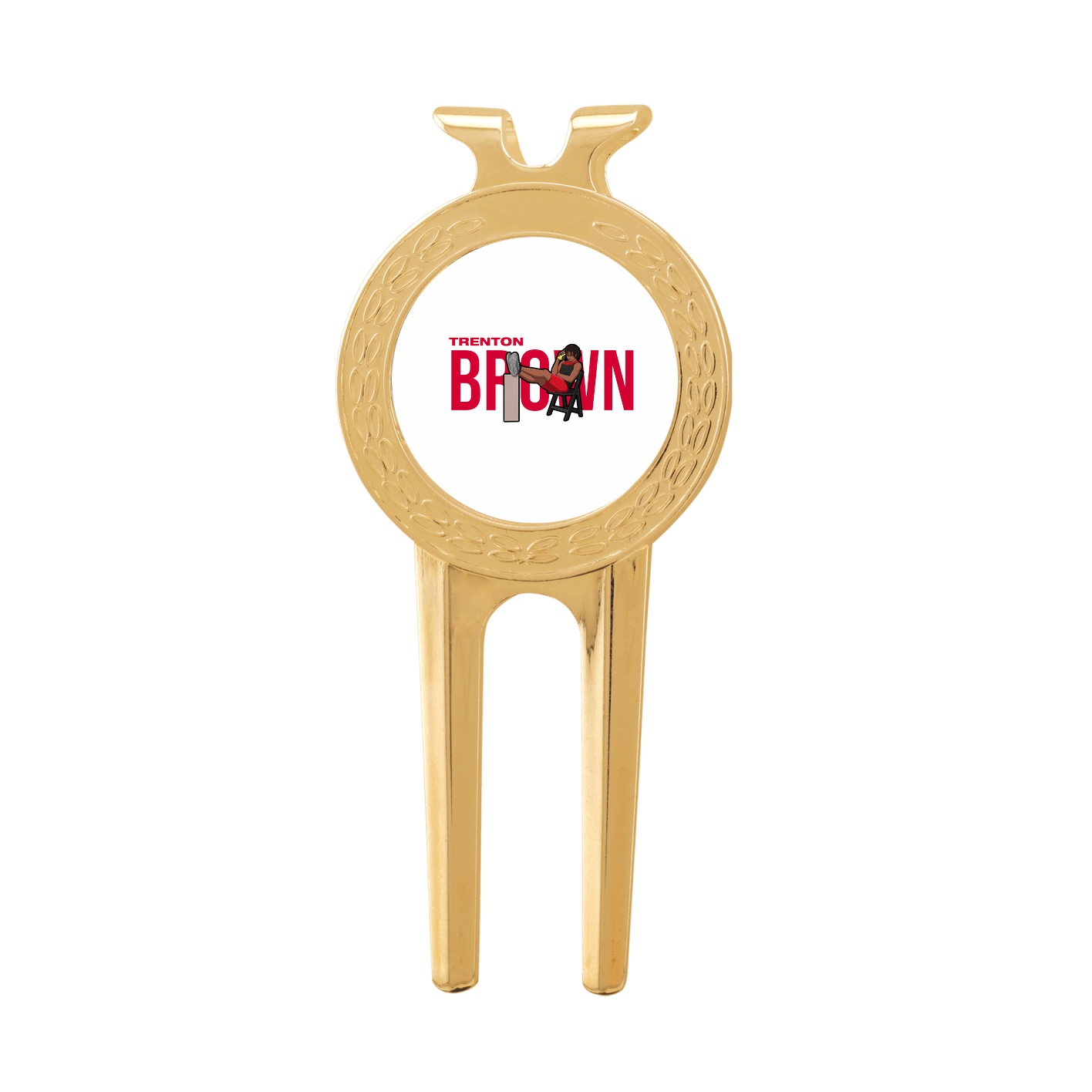 Divot Tool with Ball Marker — Player Name in Classic