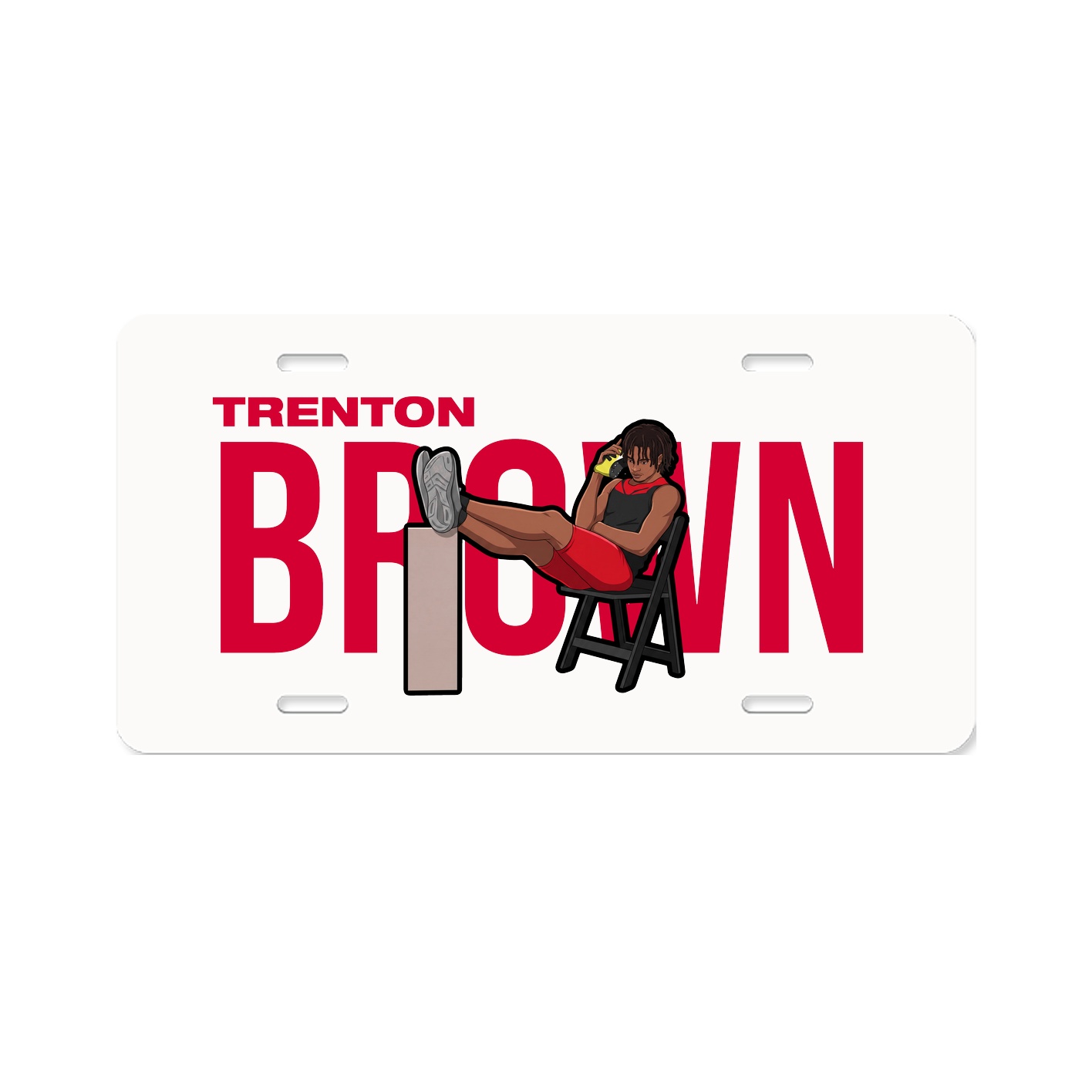 License Plate — Player Name in Classic