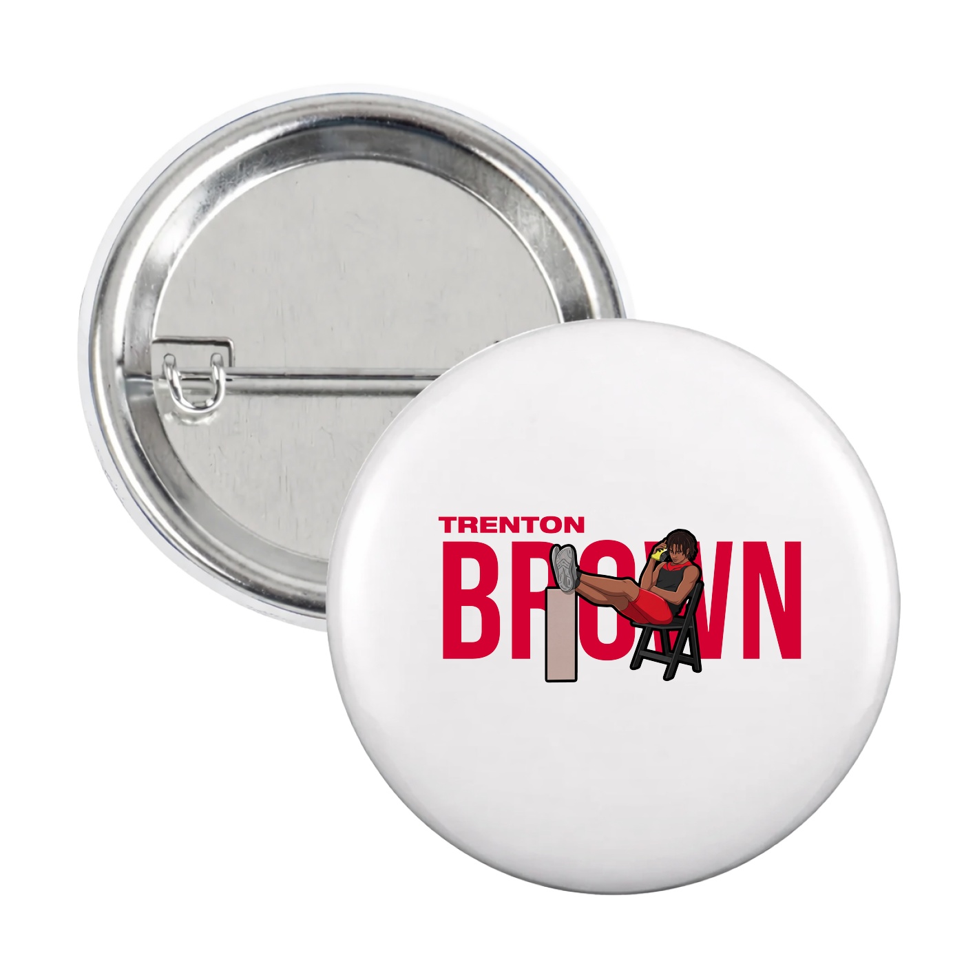 Game Day Button — Player Name in White
