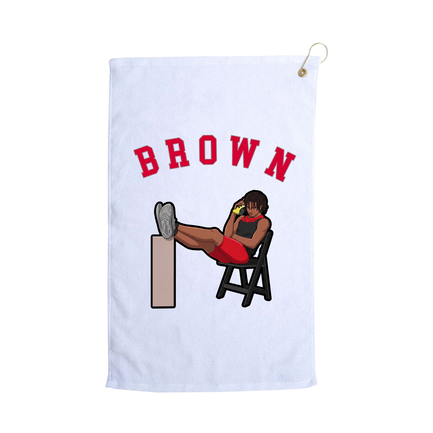 Golf Towel — Shirsey Arch in White