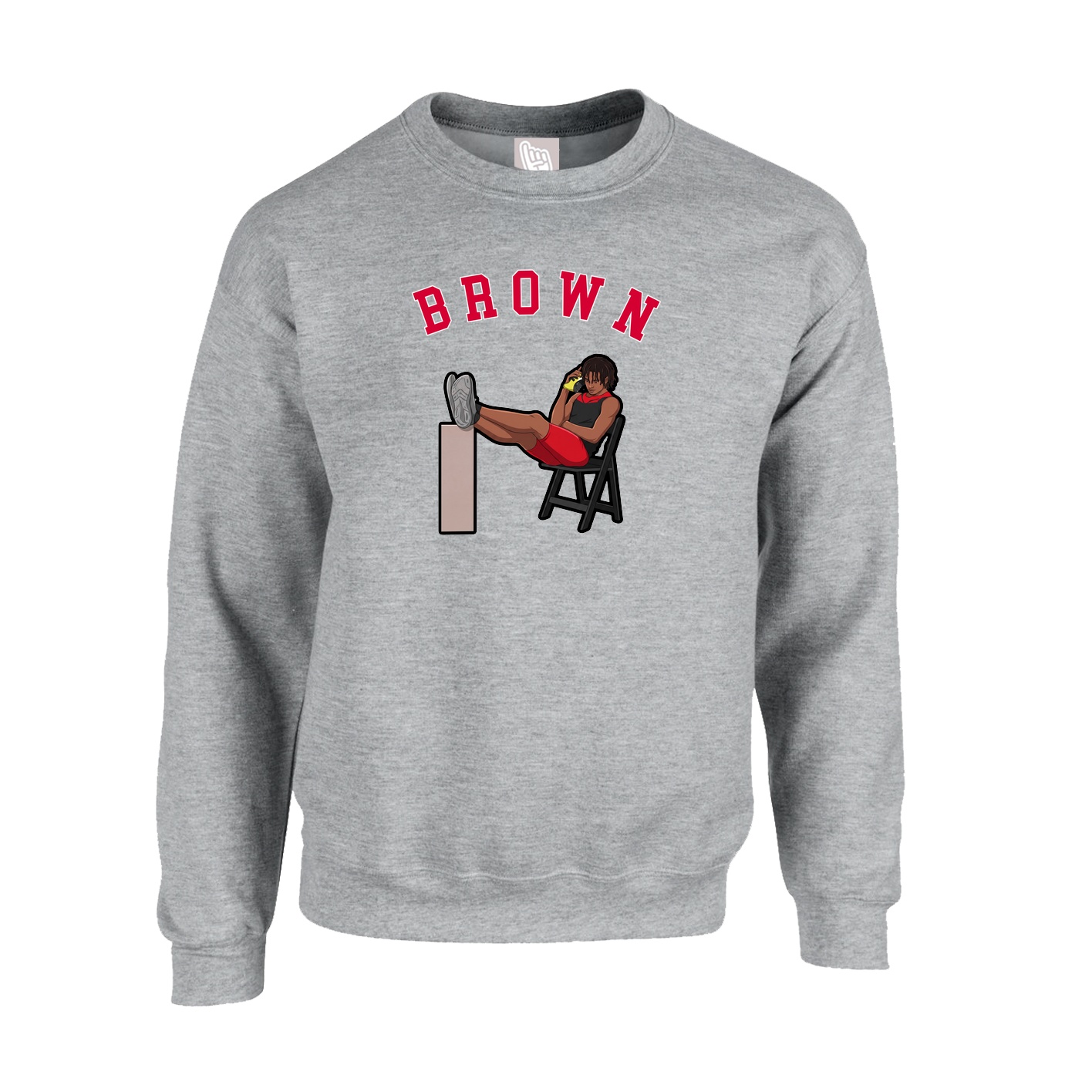Fleece Crew — Shirsey Arch in Grey