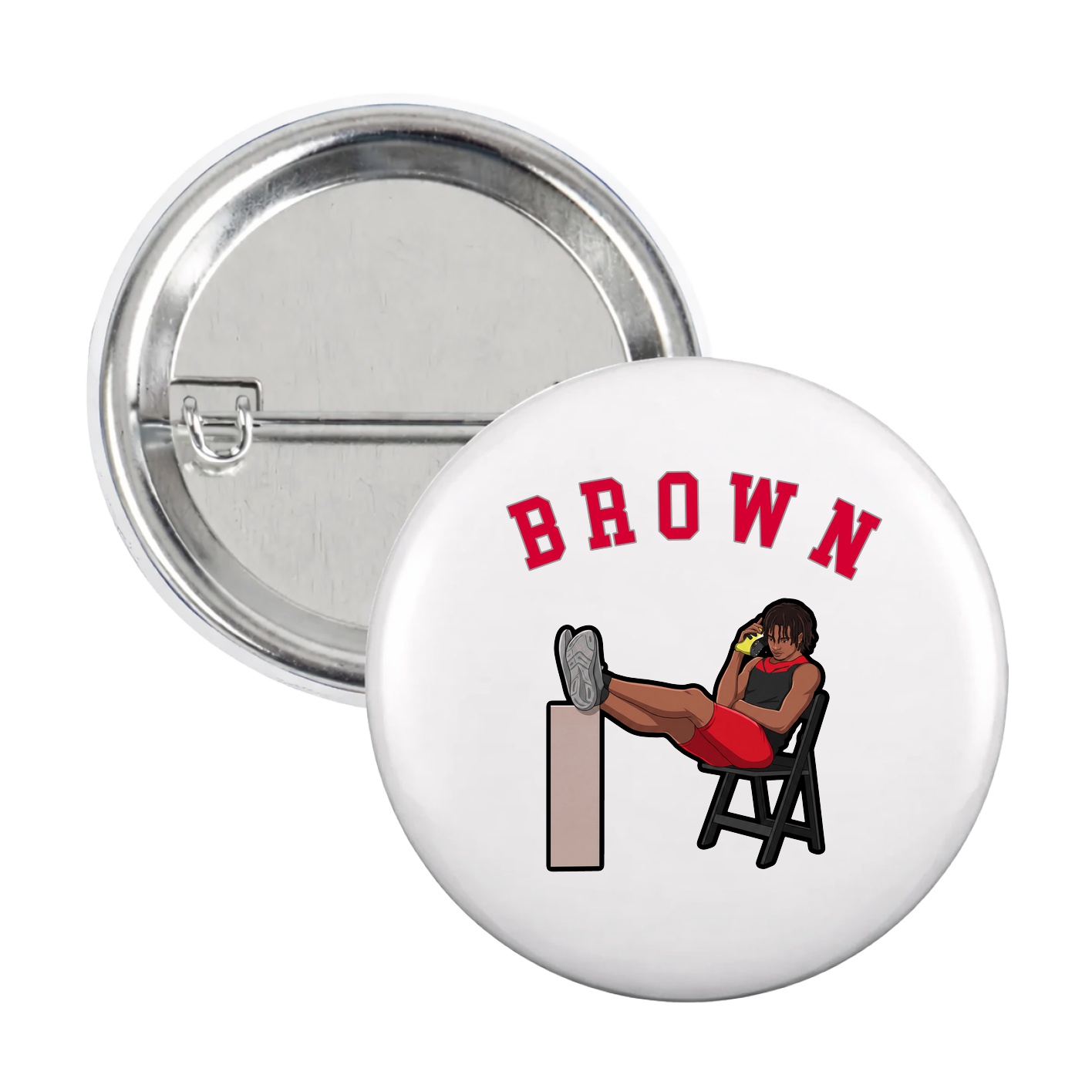 Game Day Button — Shirsey Arch in White