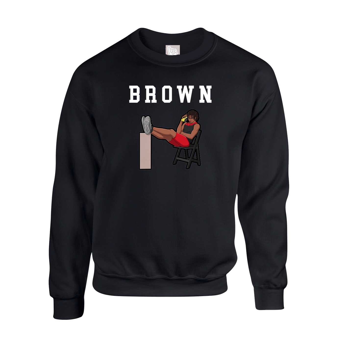 Fleece Crew — Shirsey in Black