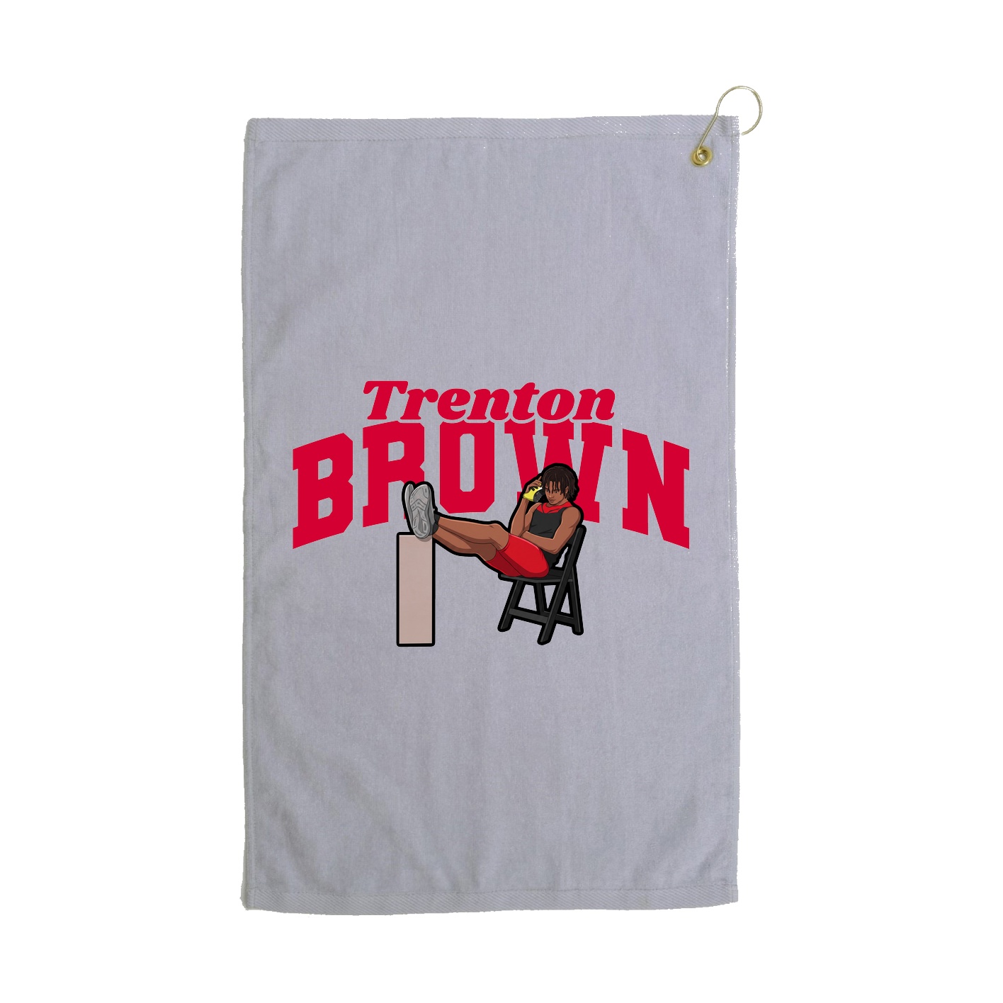 Golf Towel — Signature Arch in Grey