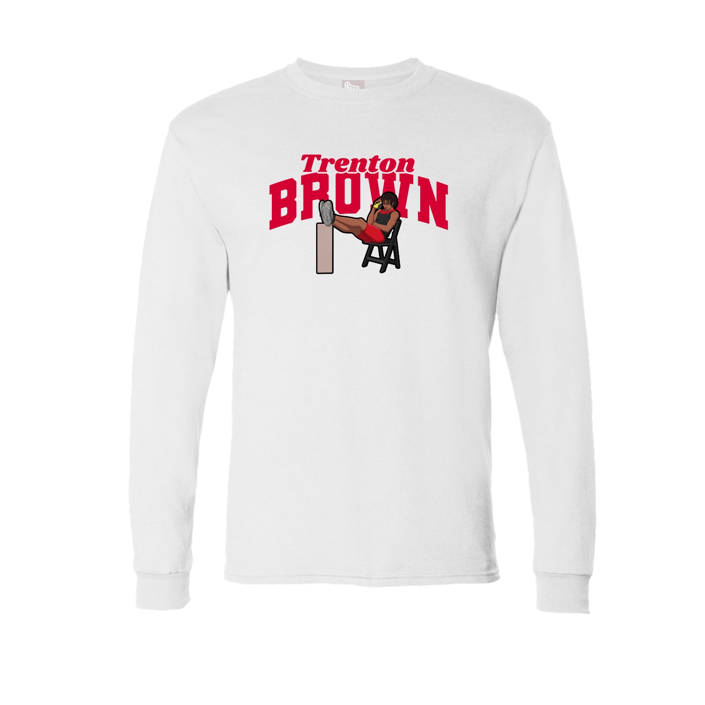 Long Sleeve Tee — Signature Arch in White