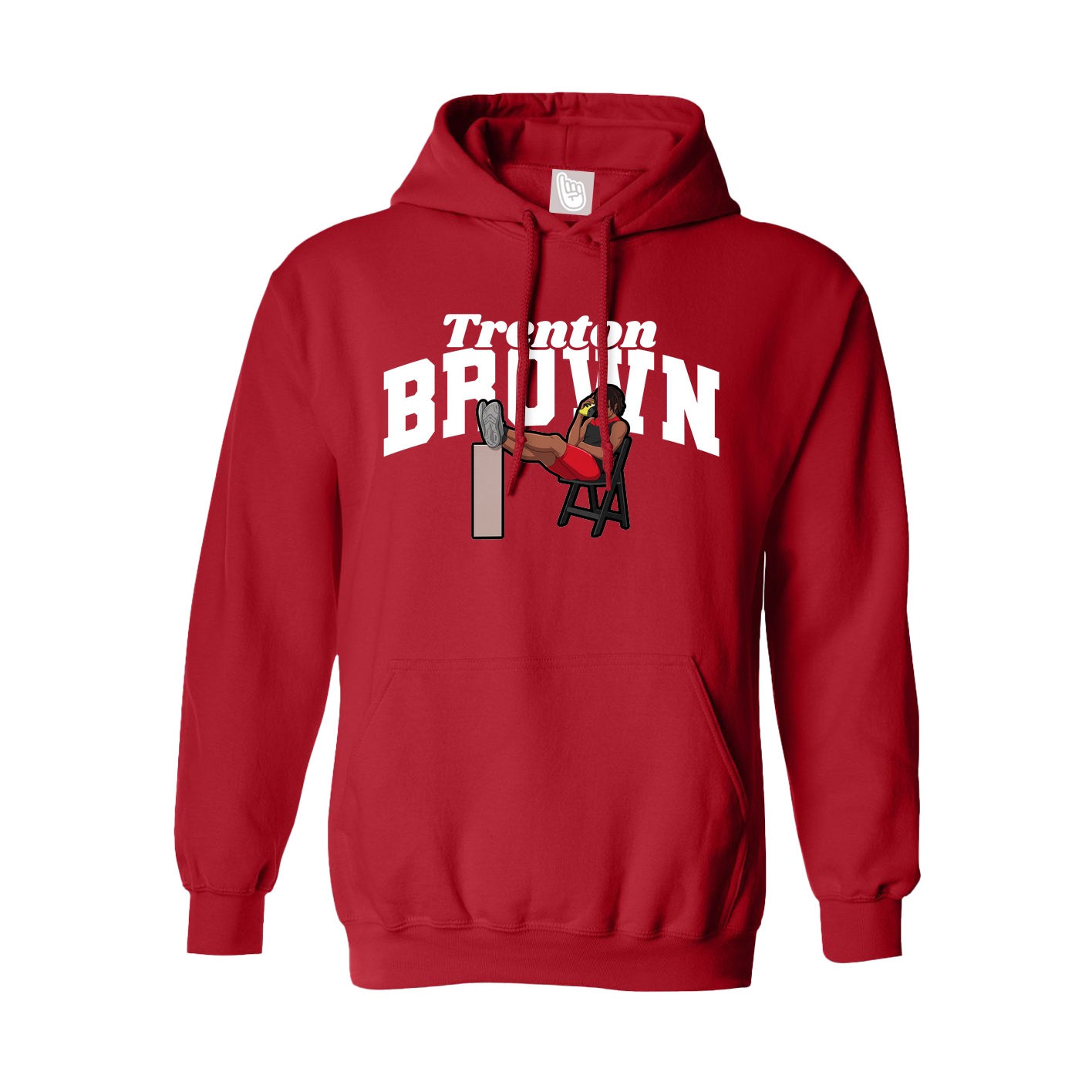 Hoodie — Signature Arch in Red