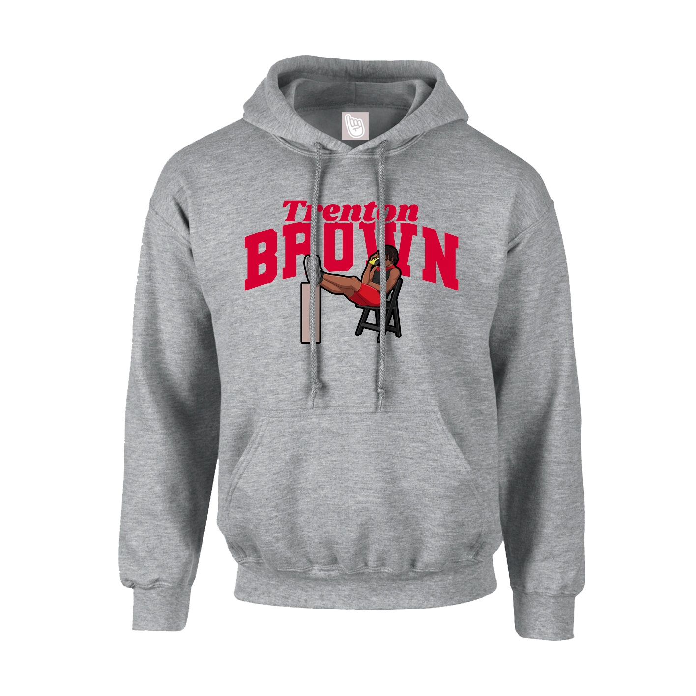 Youth Hoodie — Signature Arch in Grey