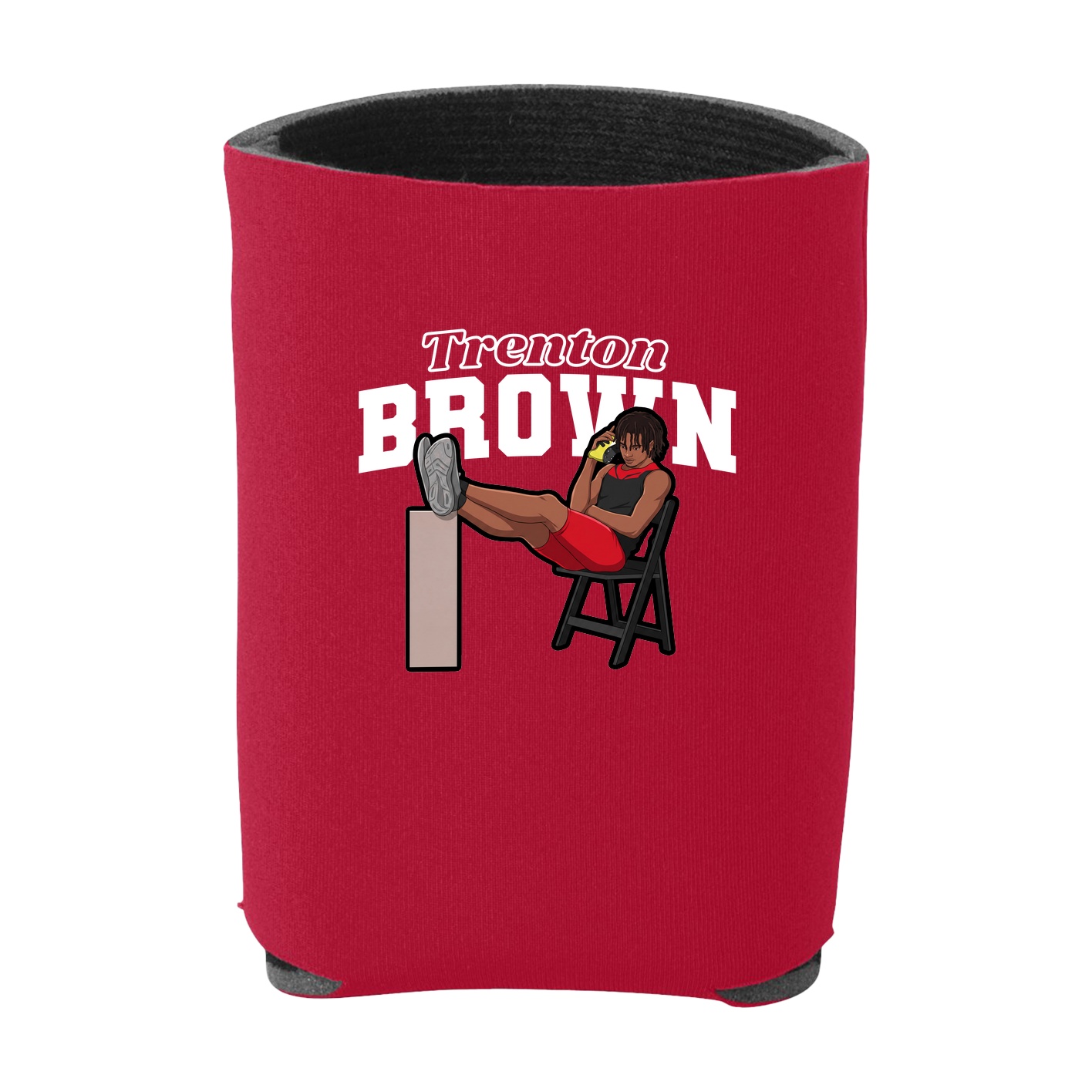 Can Holder — Name Arch in Red