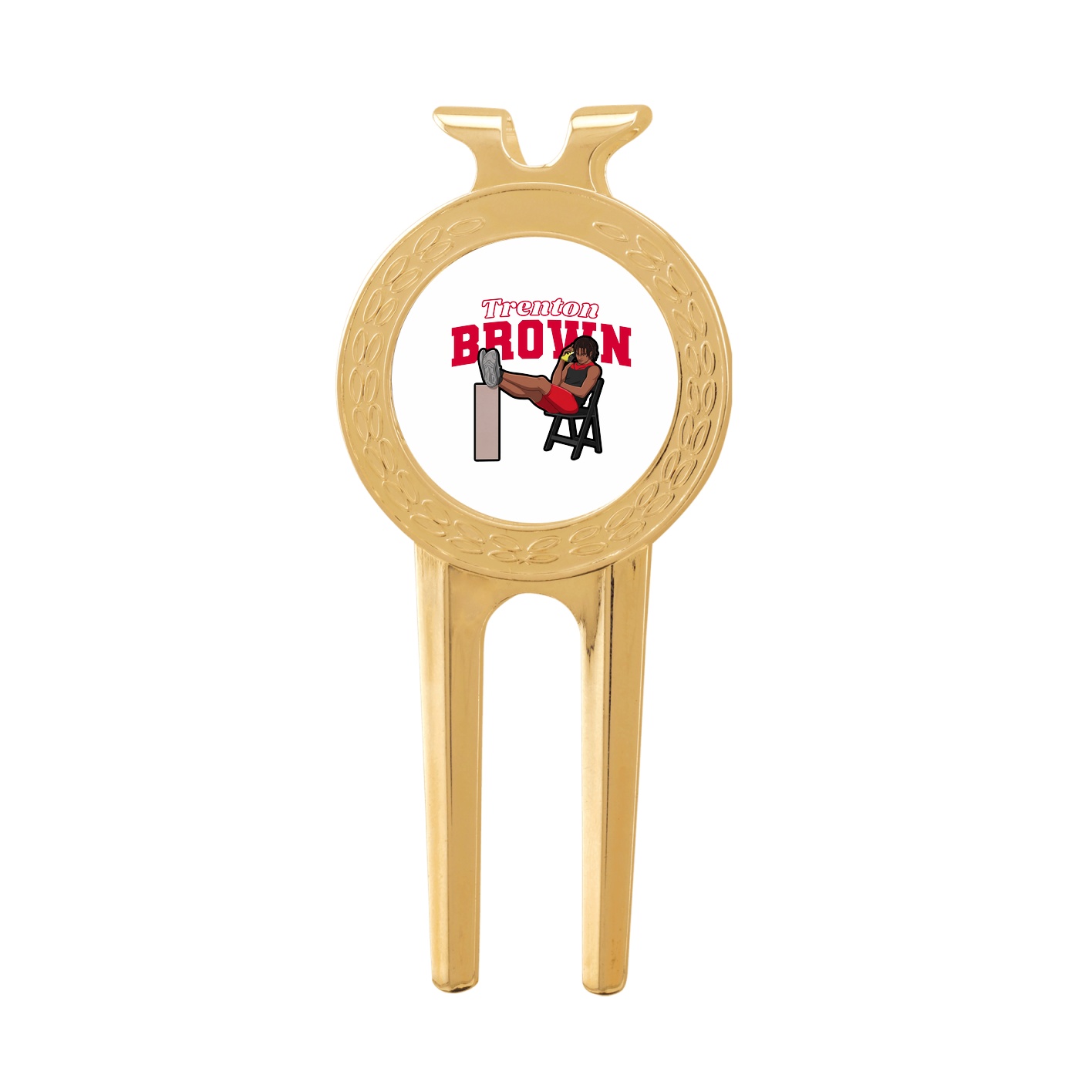 Divot Tool with Ball Marker — Name Arch in Classic