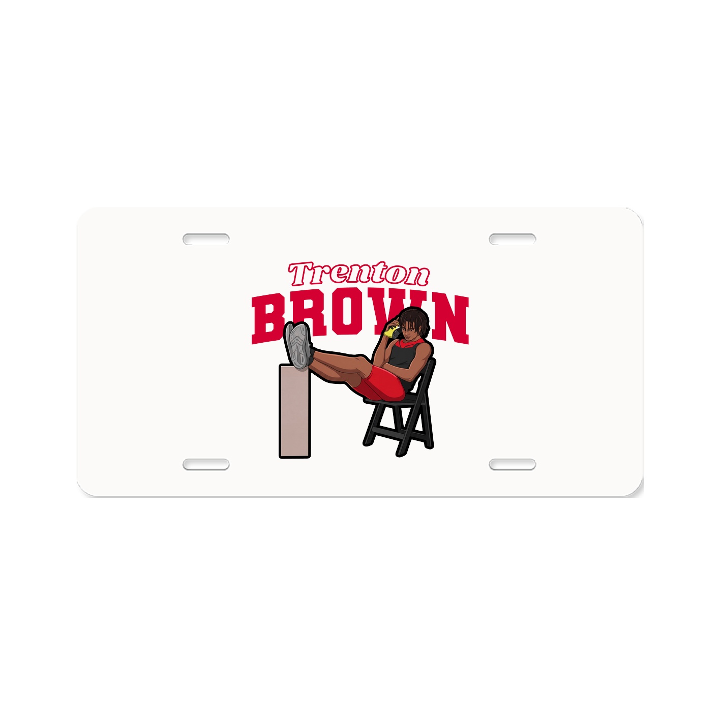 License Plate — Name Arch in Classic
