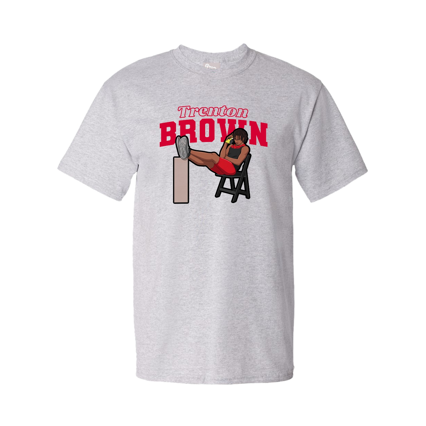 Tee — Name Arch in Grey