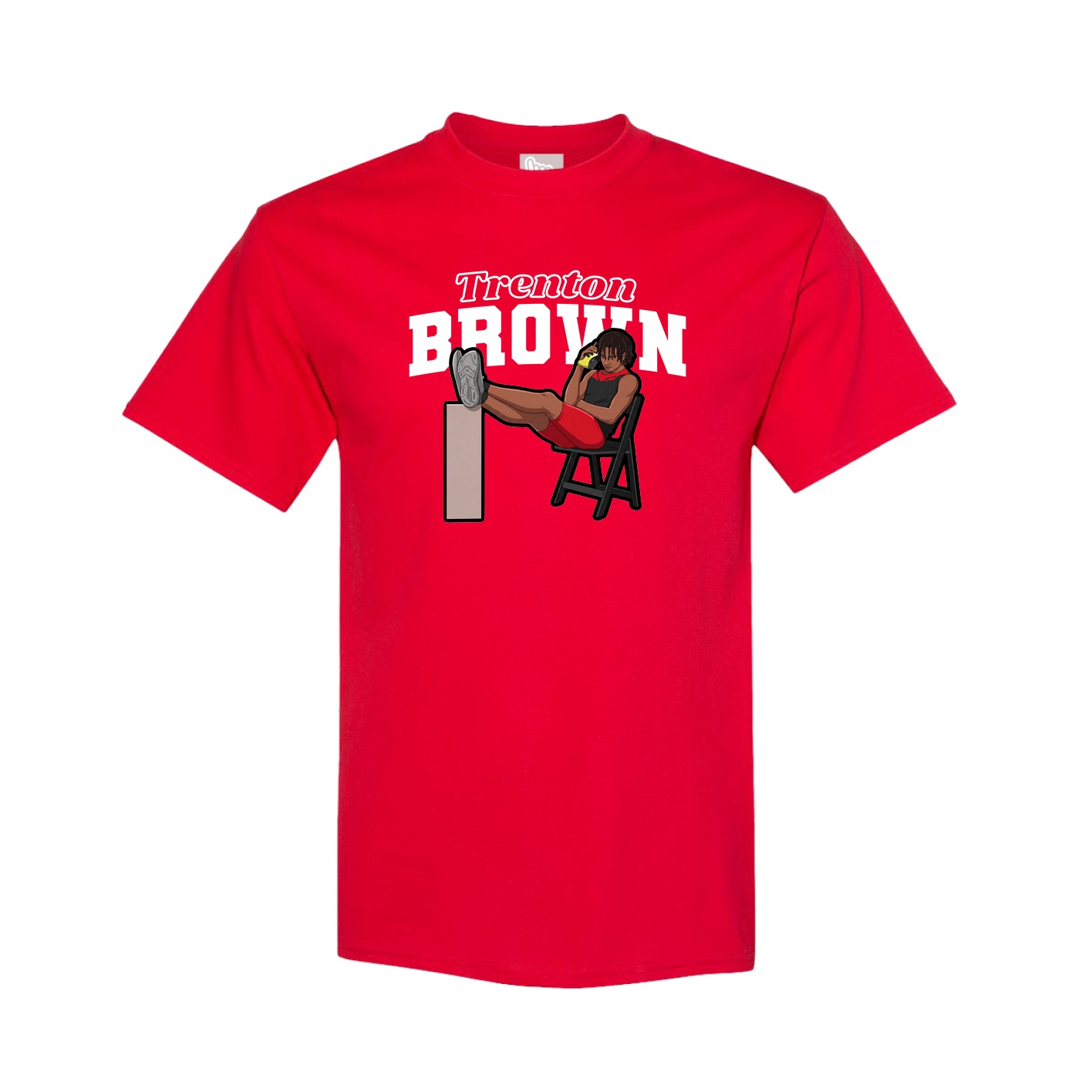 Youth Tee — Name Arch in Red
