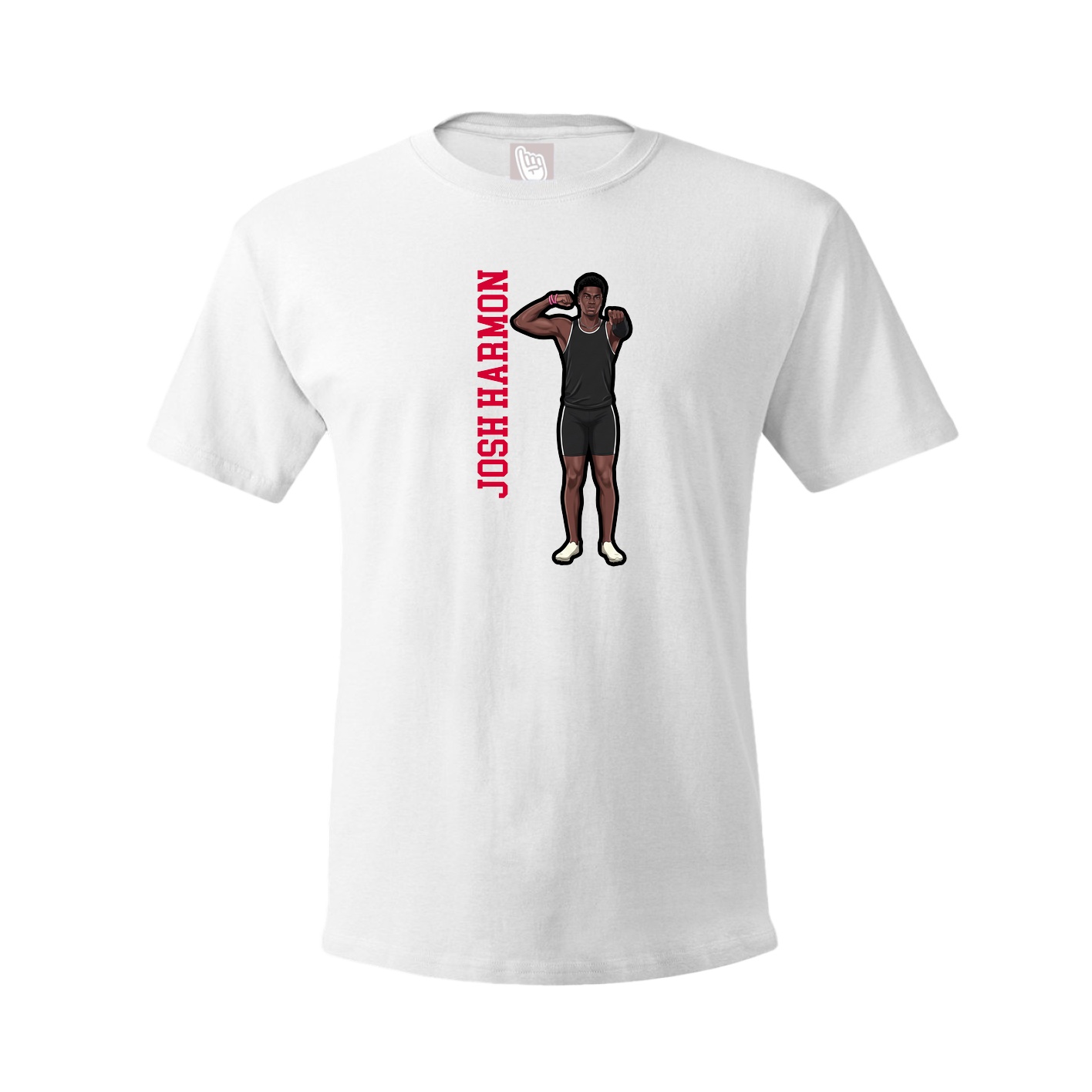 Tee — Name Vertical in White