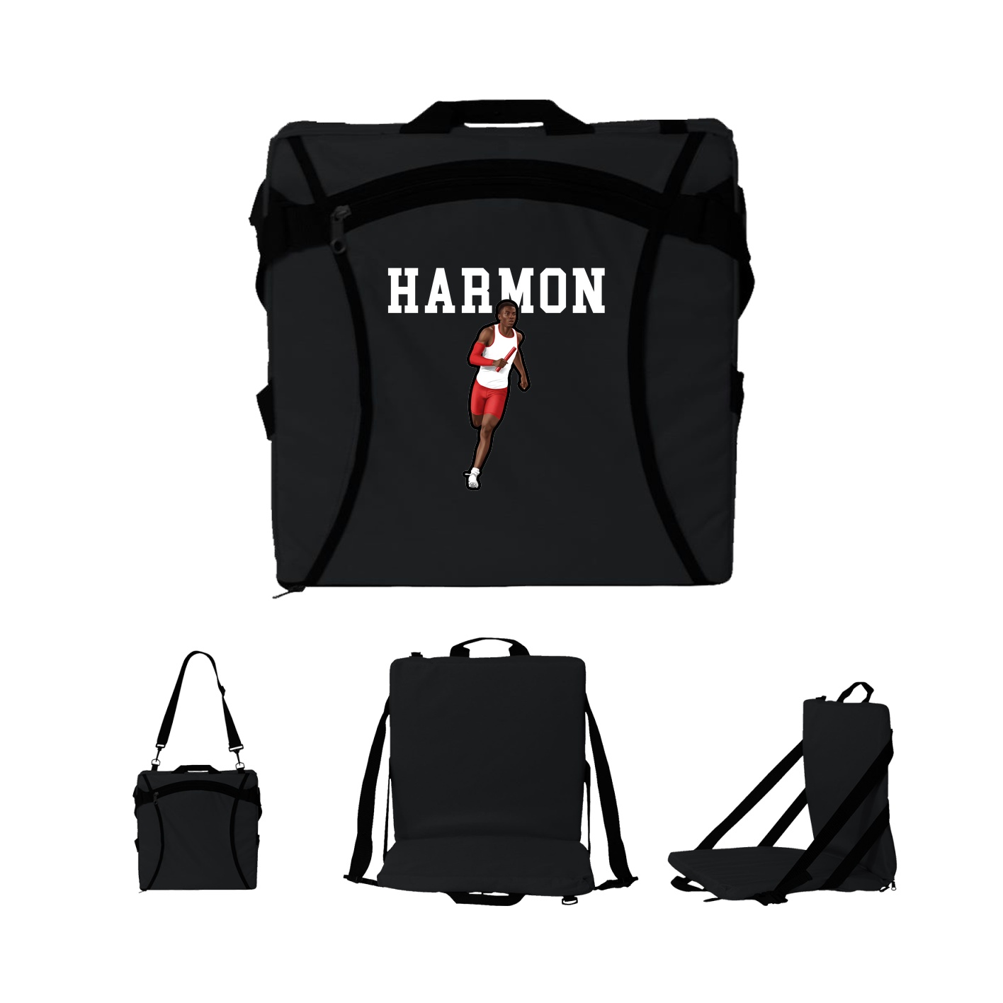 Folding Stadium Seat — Shirsey in Black