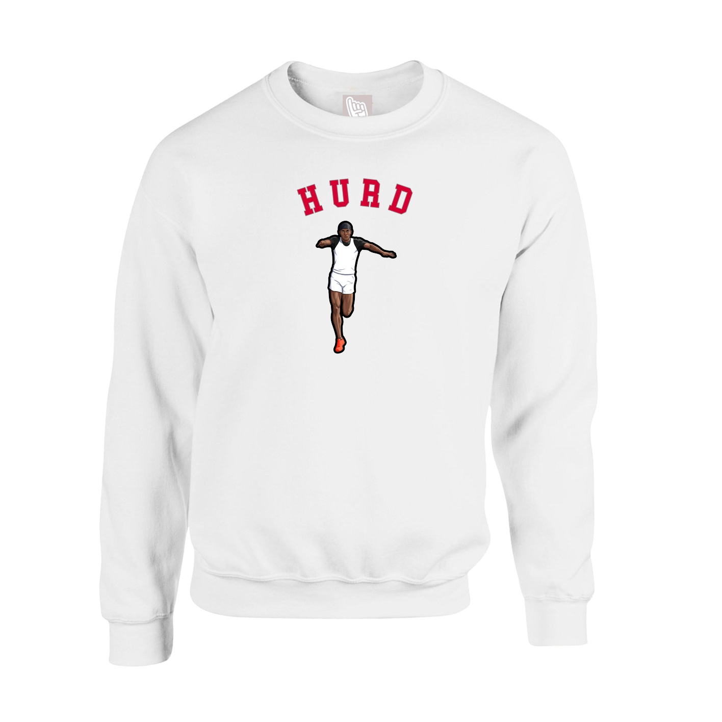 Fleece Crew — Shirsey Arch in White