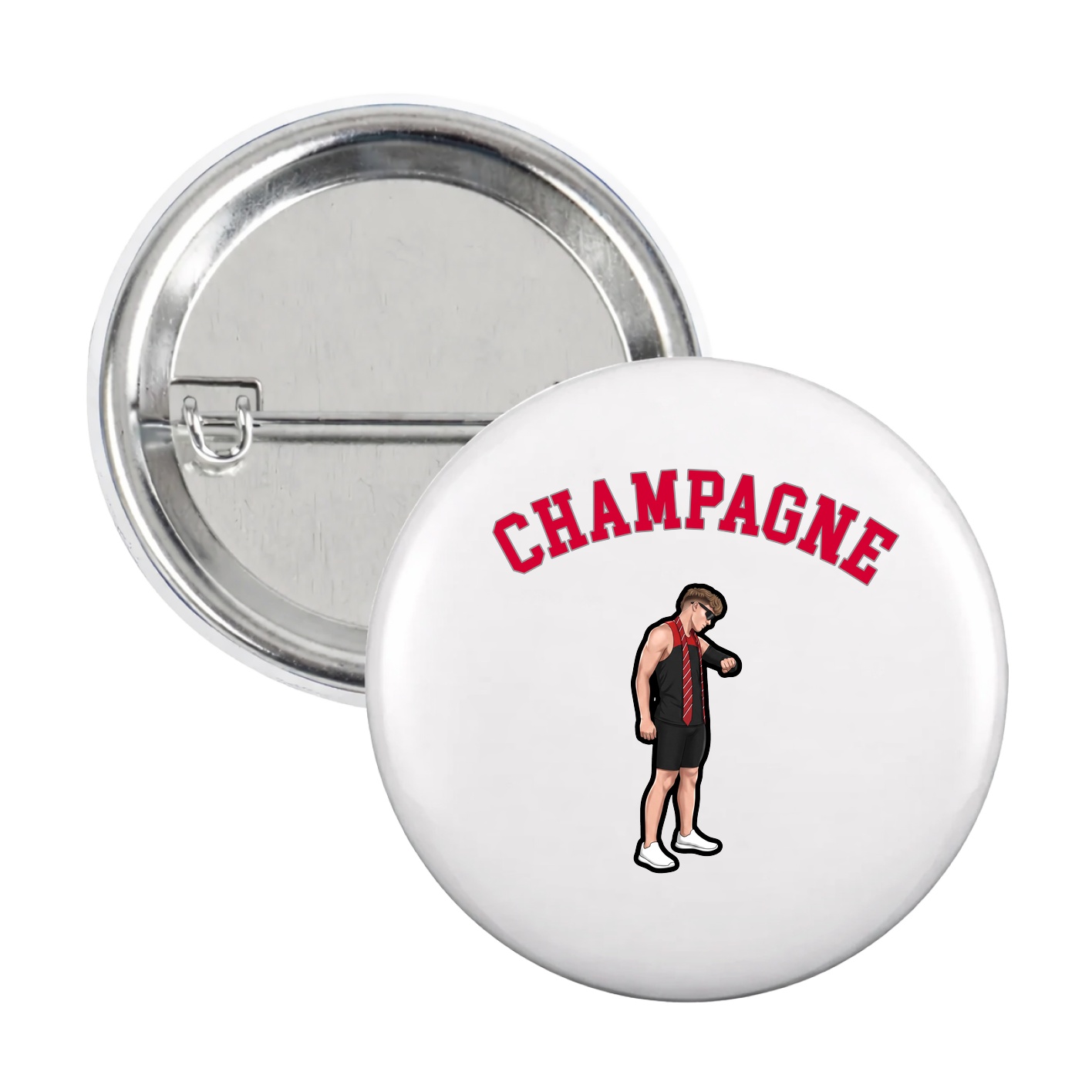 Game Day Button — Shirsey Arch in White