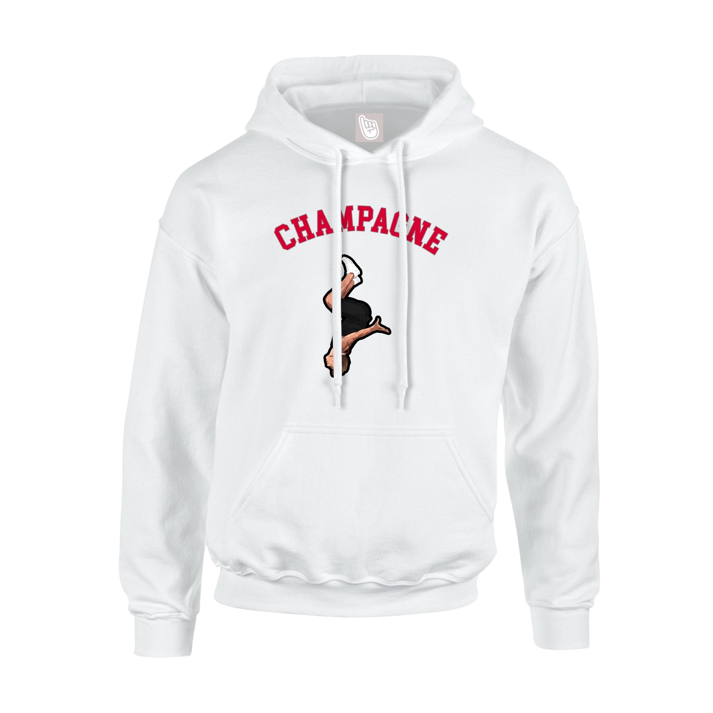 Youth Hoodie — Shirsey Arch in White
