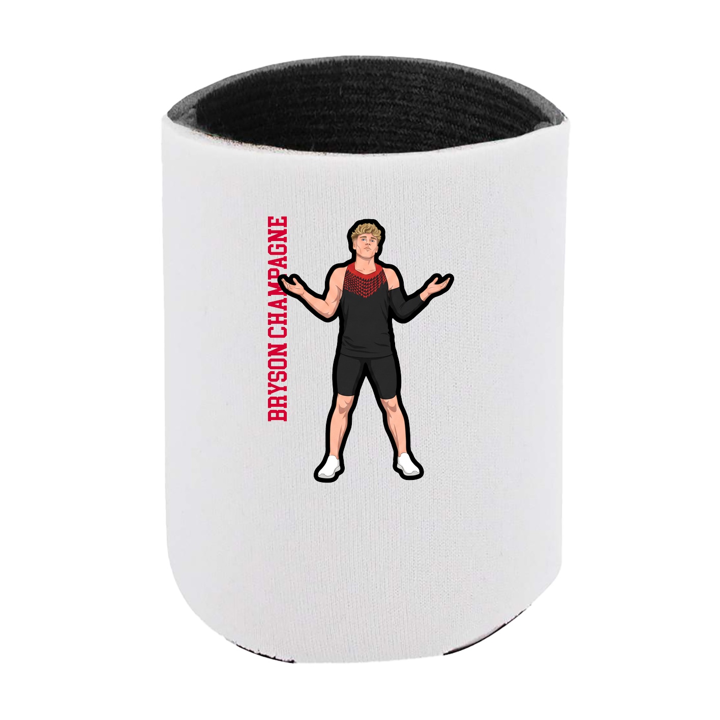 Can Holder — Name Vertical in White