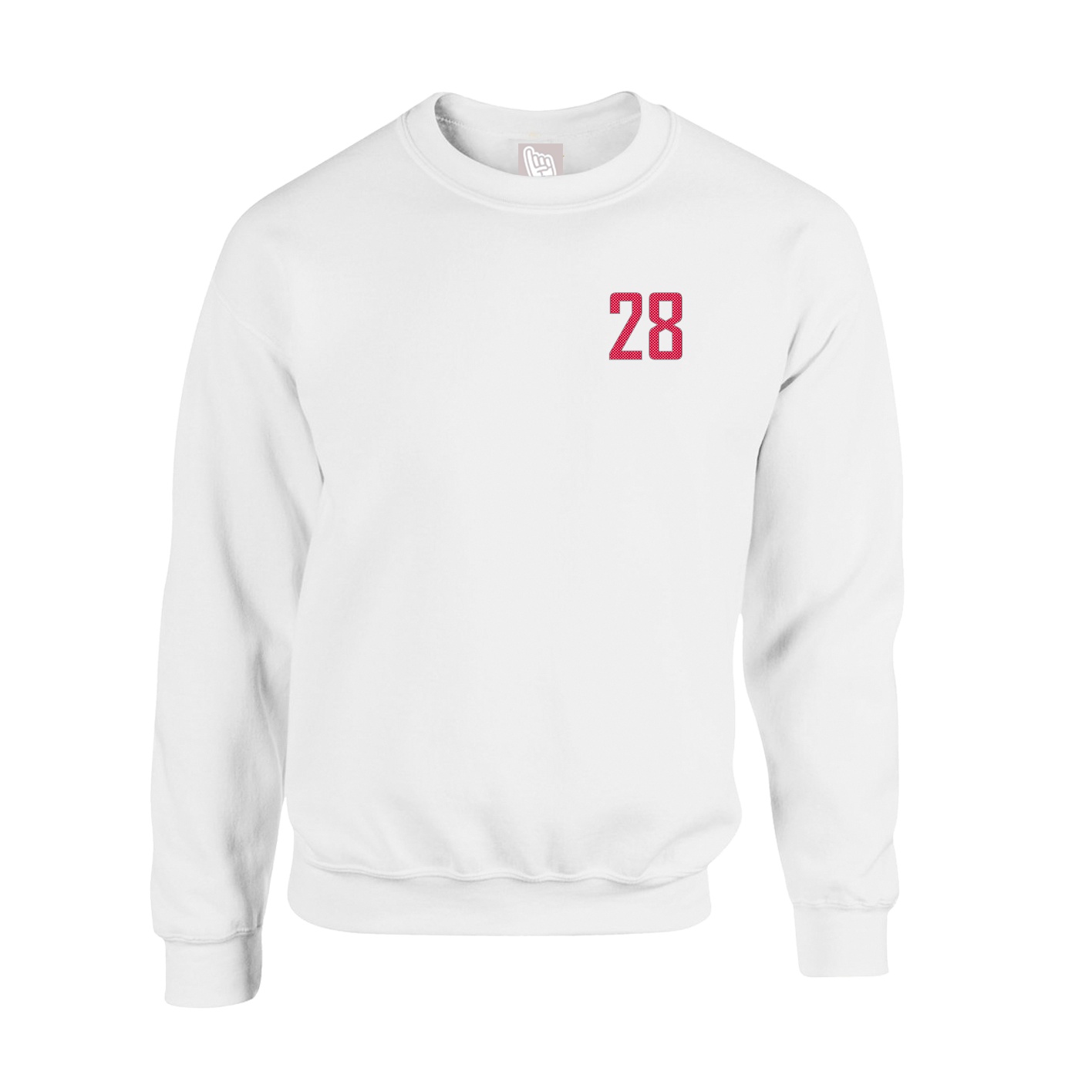 Fleece Crew — Front Shirsy in White