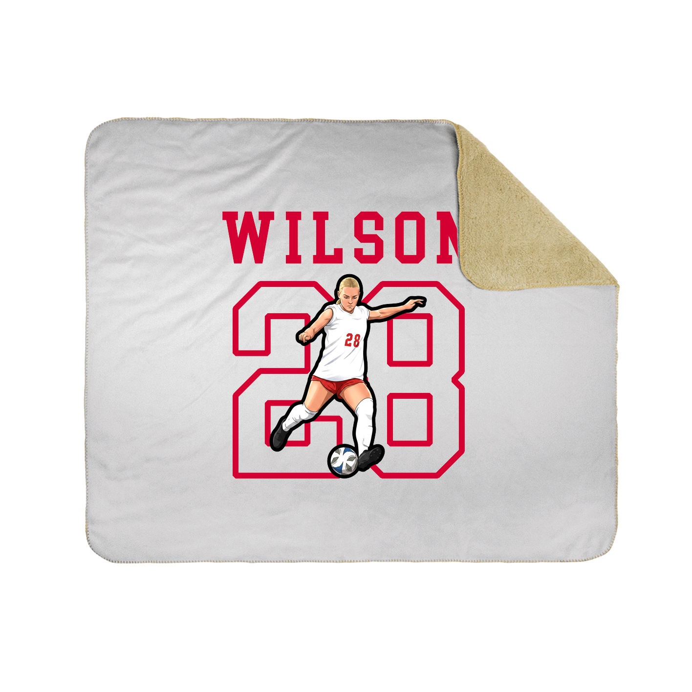Throw Blanket — Shirsey in White