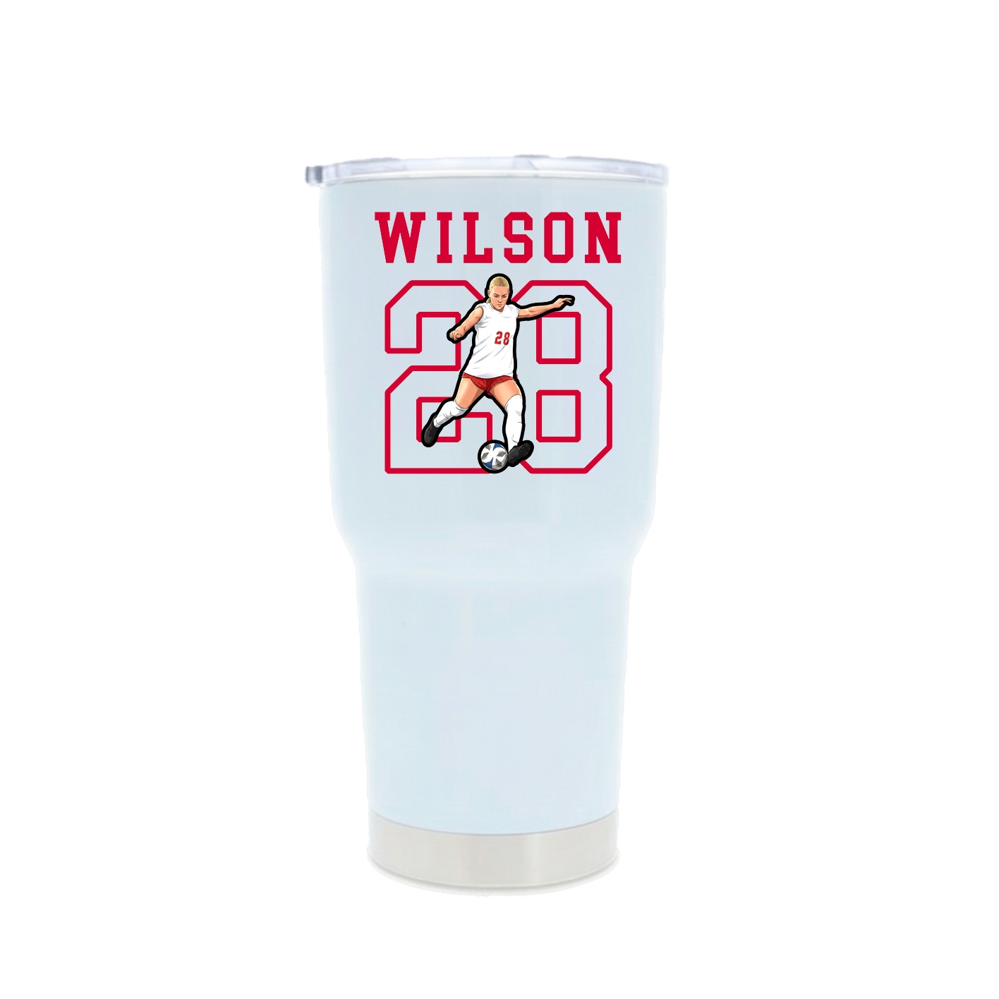 30oz Stainless Steel Tumbler — Shirsey in White