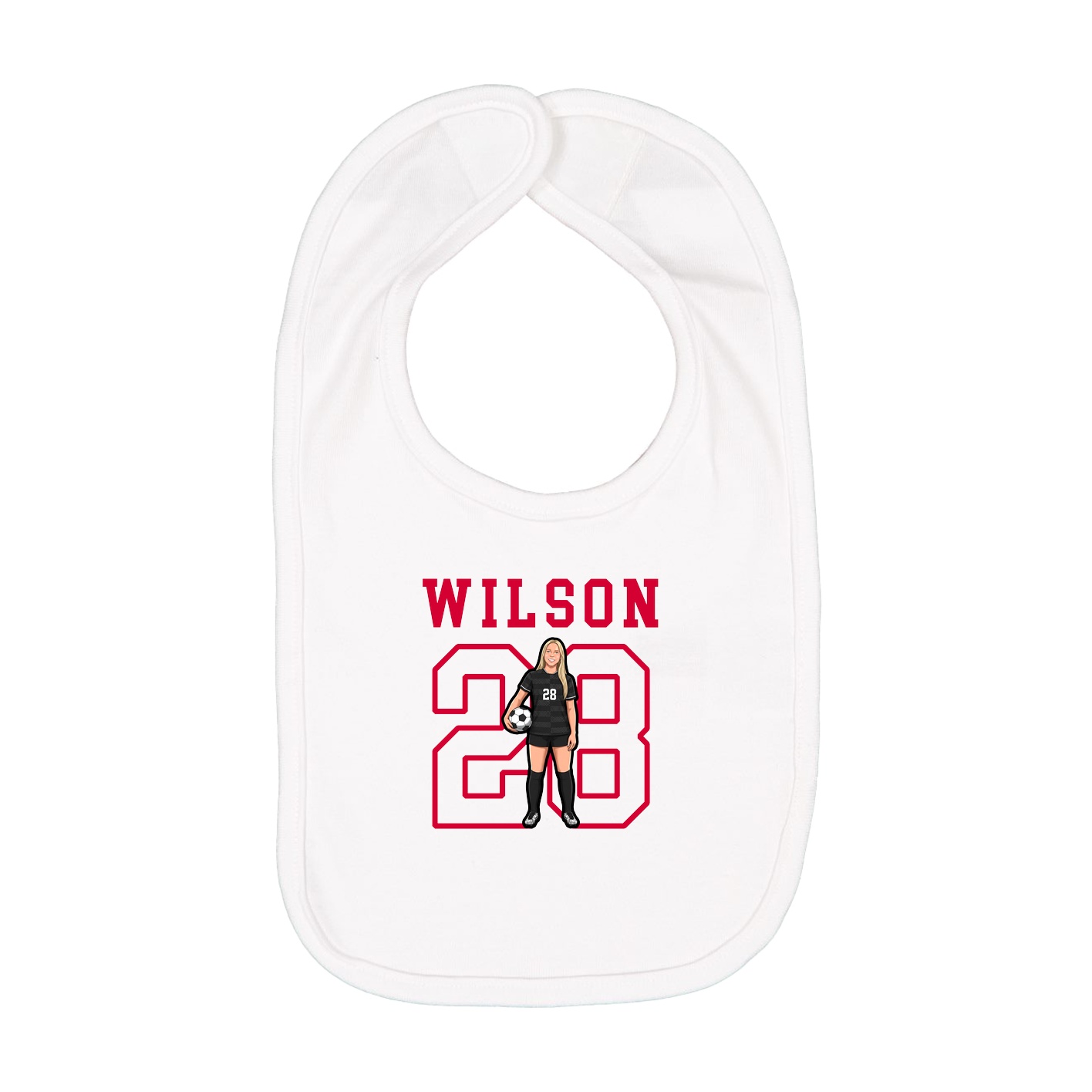Infant Bib — Shirsey in White