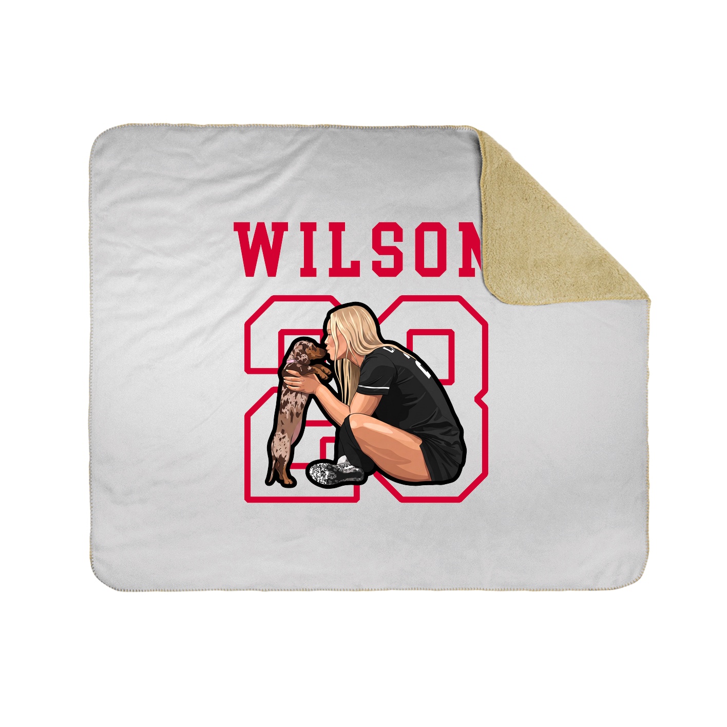 Throw Blanket — Shirsey in White