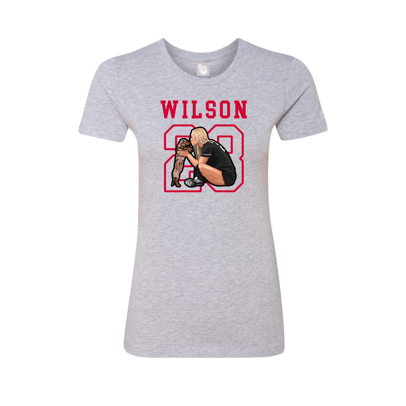 Fitted Women's Tee — Shirsey in Grey