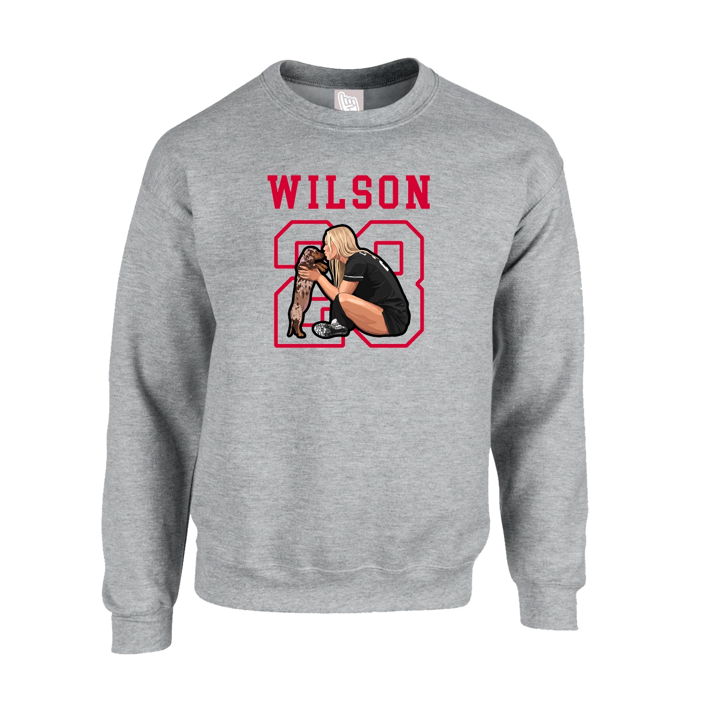 Fleece Crew — Shirsey in Grey