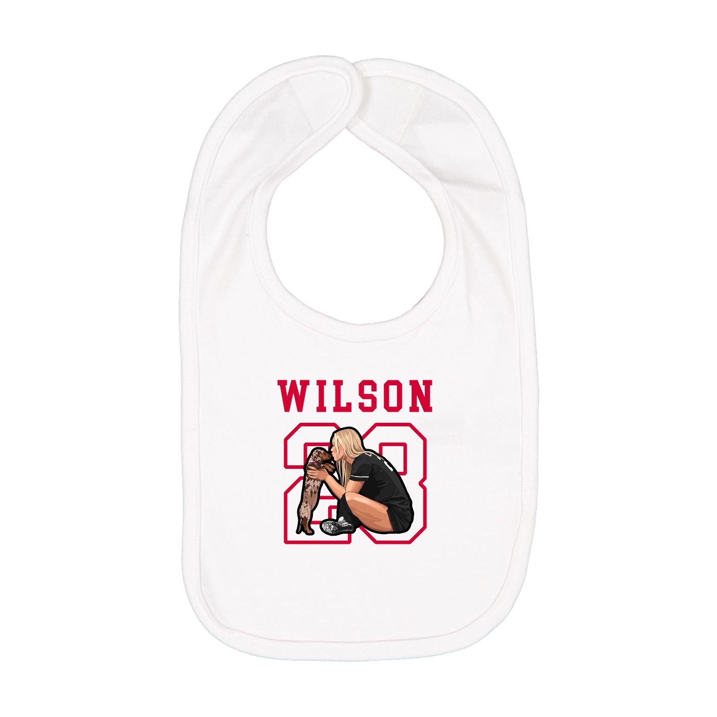 Infant Bib — Shirsey in White