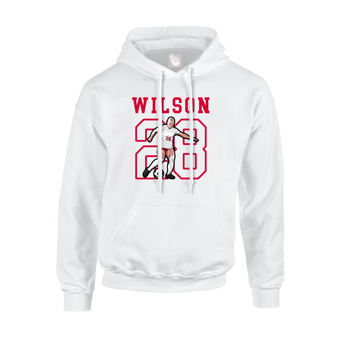 Hoodie — Shirsey in White