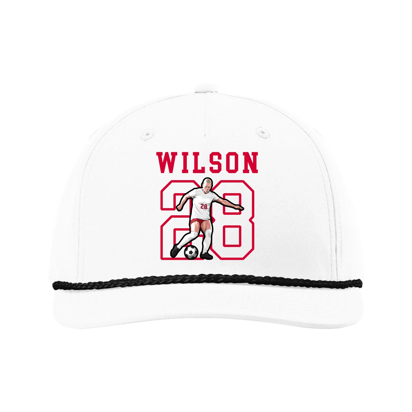 Five-Panel Classic Rope Cap — Shirsey in White