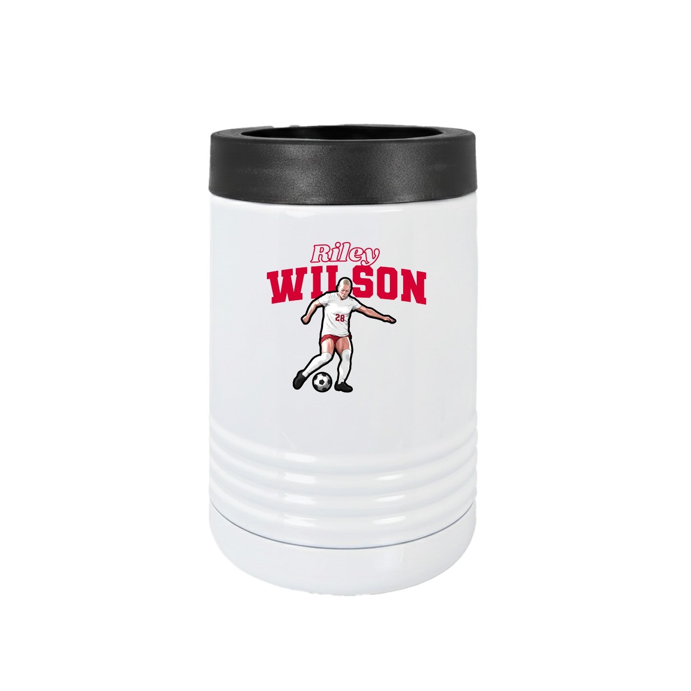 Beverage Holder — Name Arch in White
