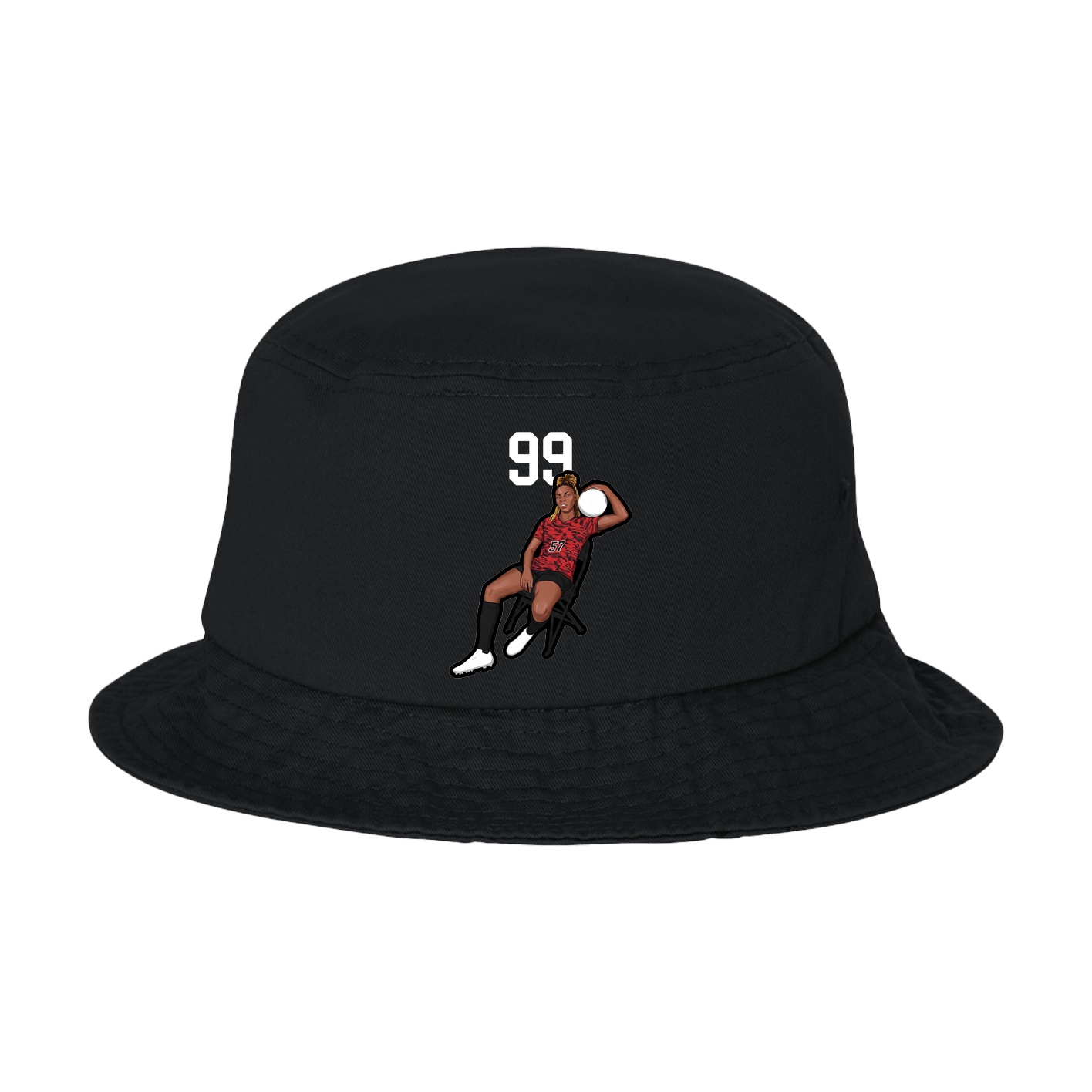 Bucket Cap — Number Top in Black
