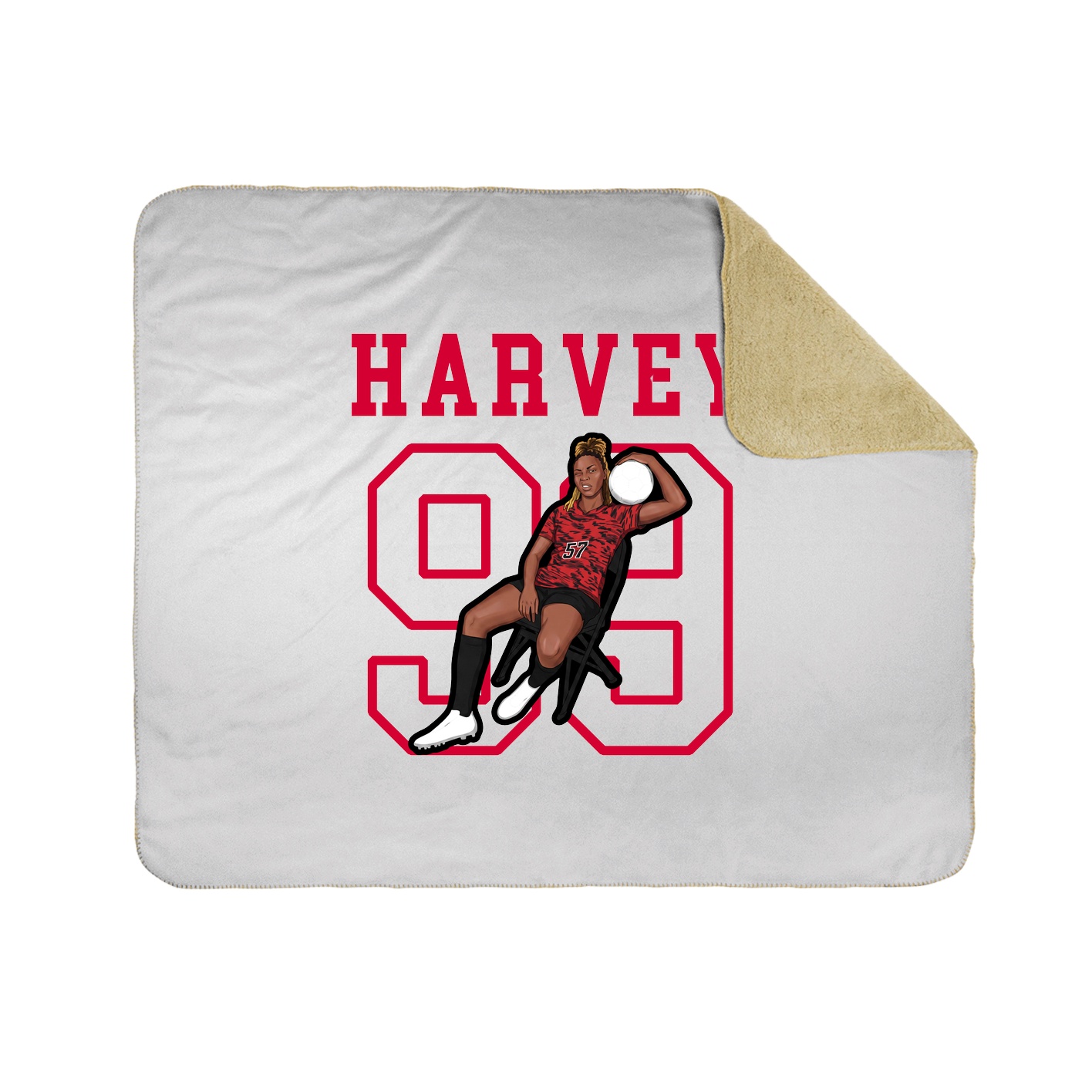 Throw Blanket — Shirsey in White