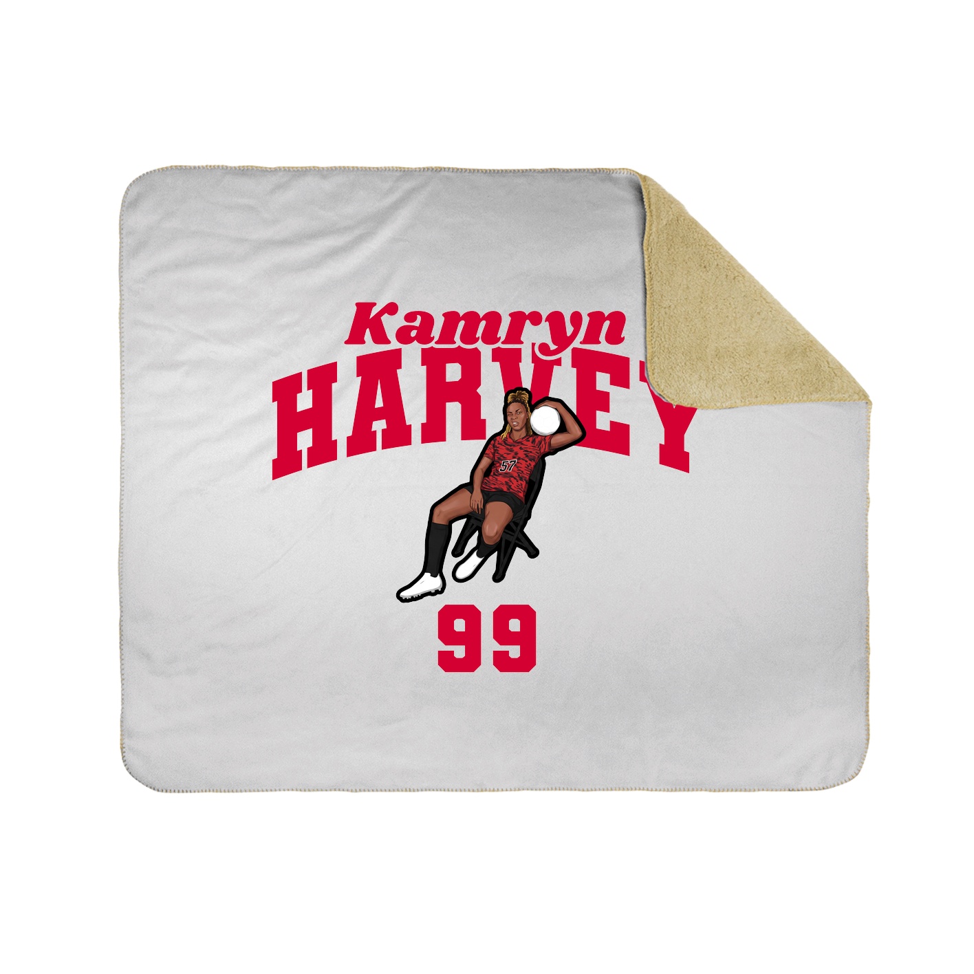 Throw Blanket — Signature Arch in White