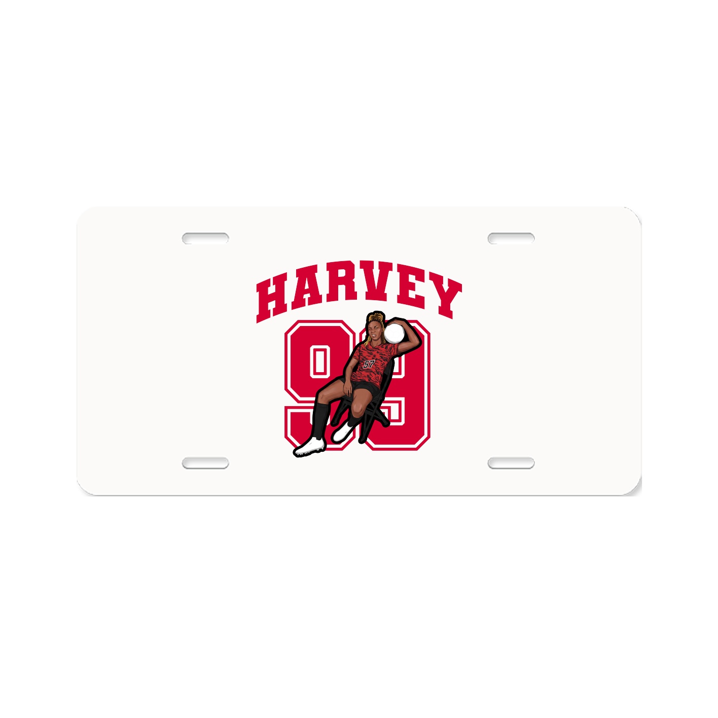 License Plate — Number in Classic