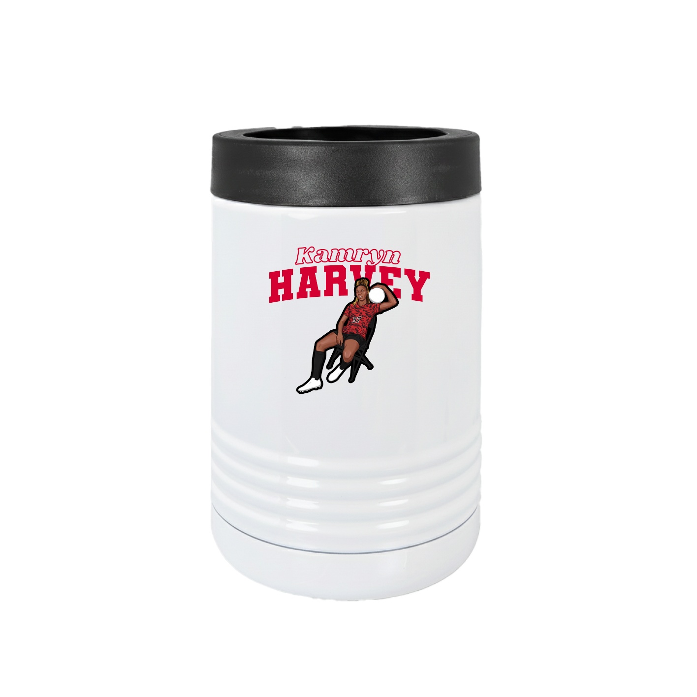 Beverage Holder — Name Arch in White