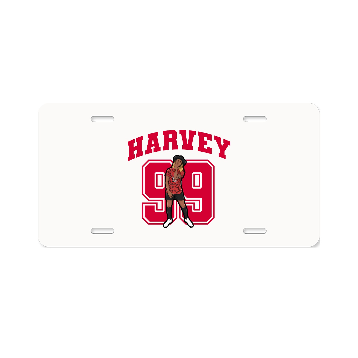 License Plate — Number in Classic