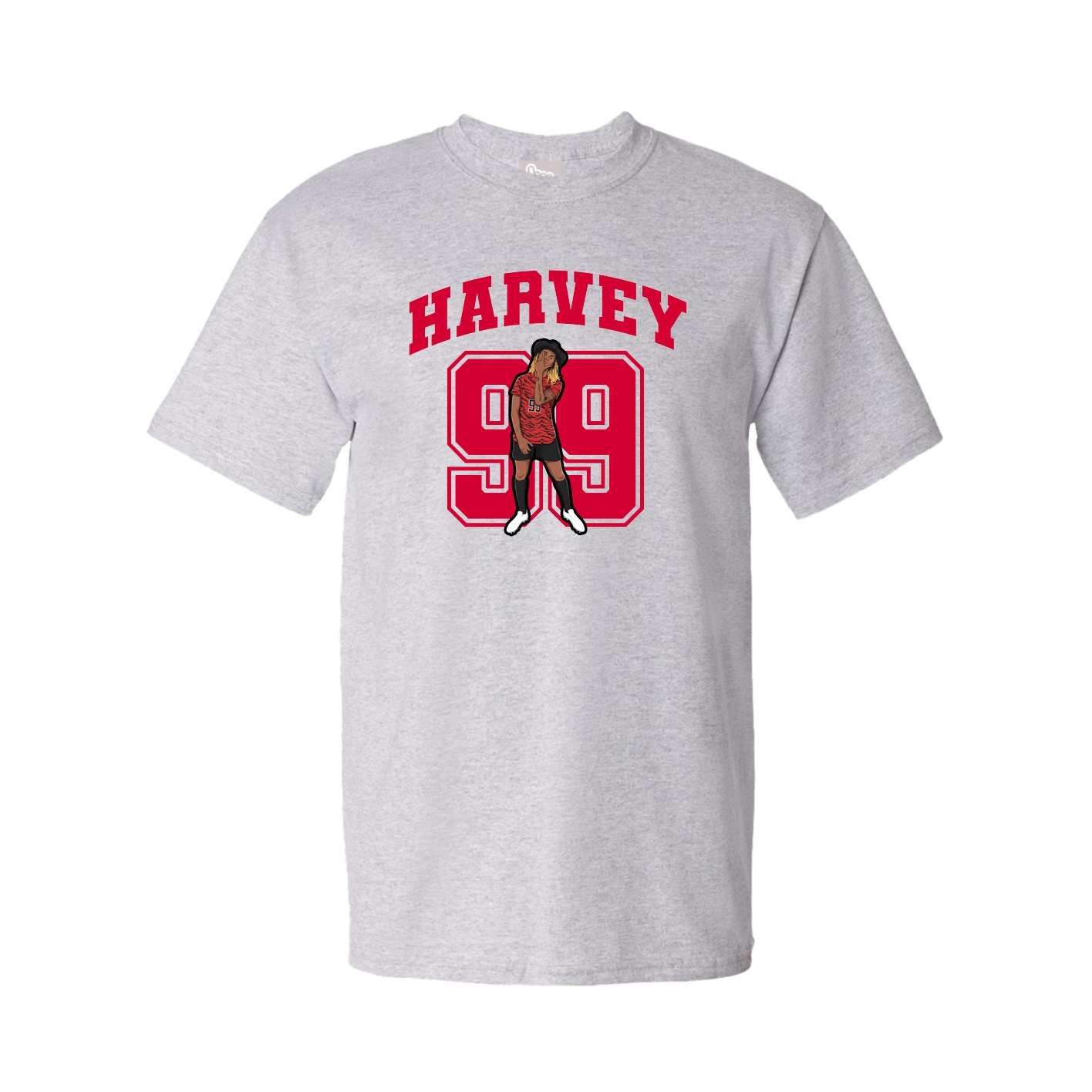 Youth Tee — Number in Grey