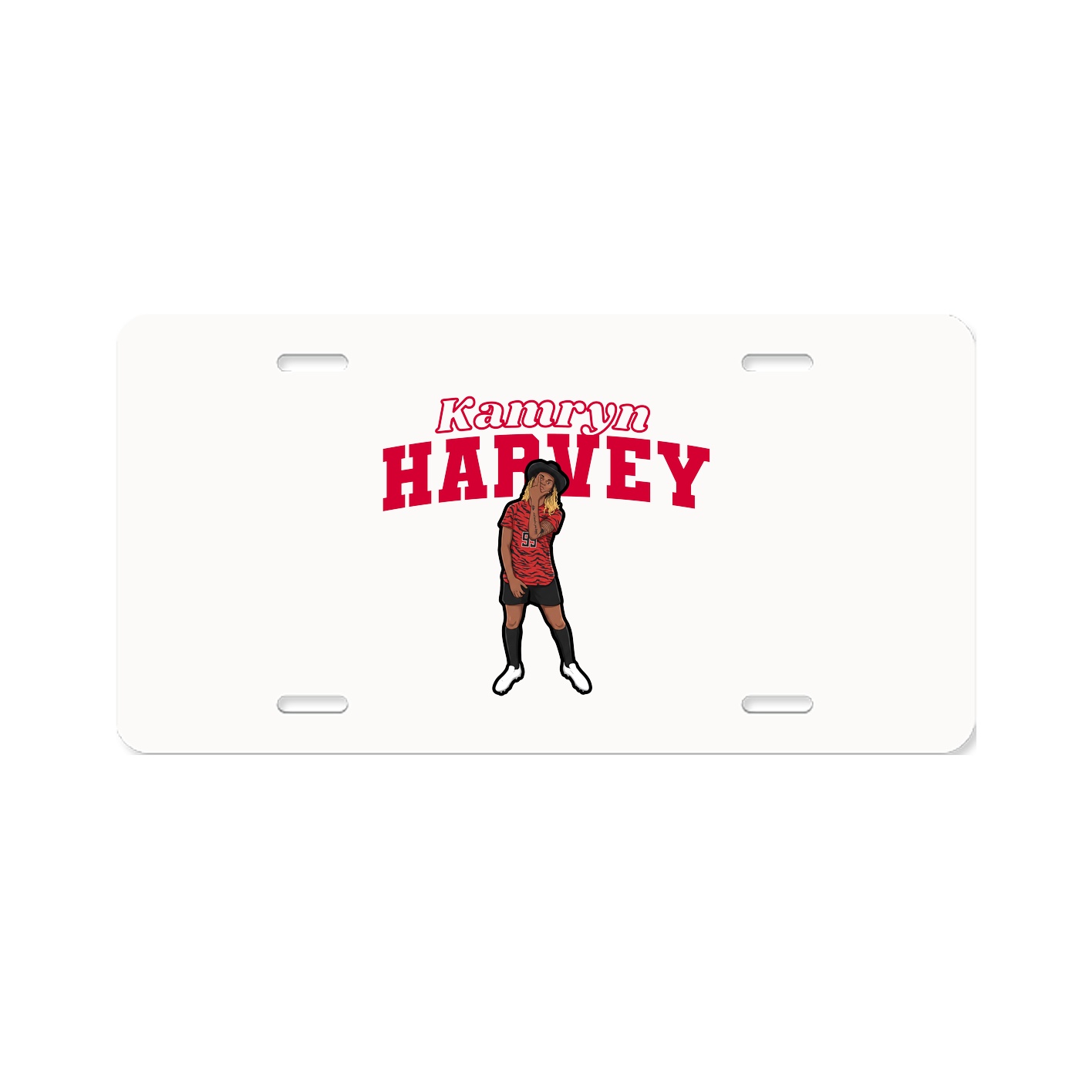 License Plate — Name Arch in Classic